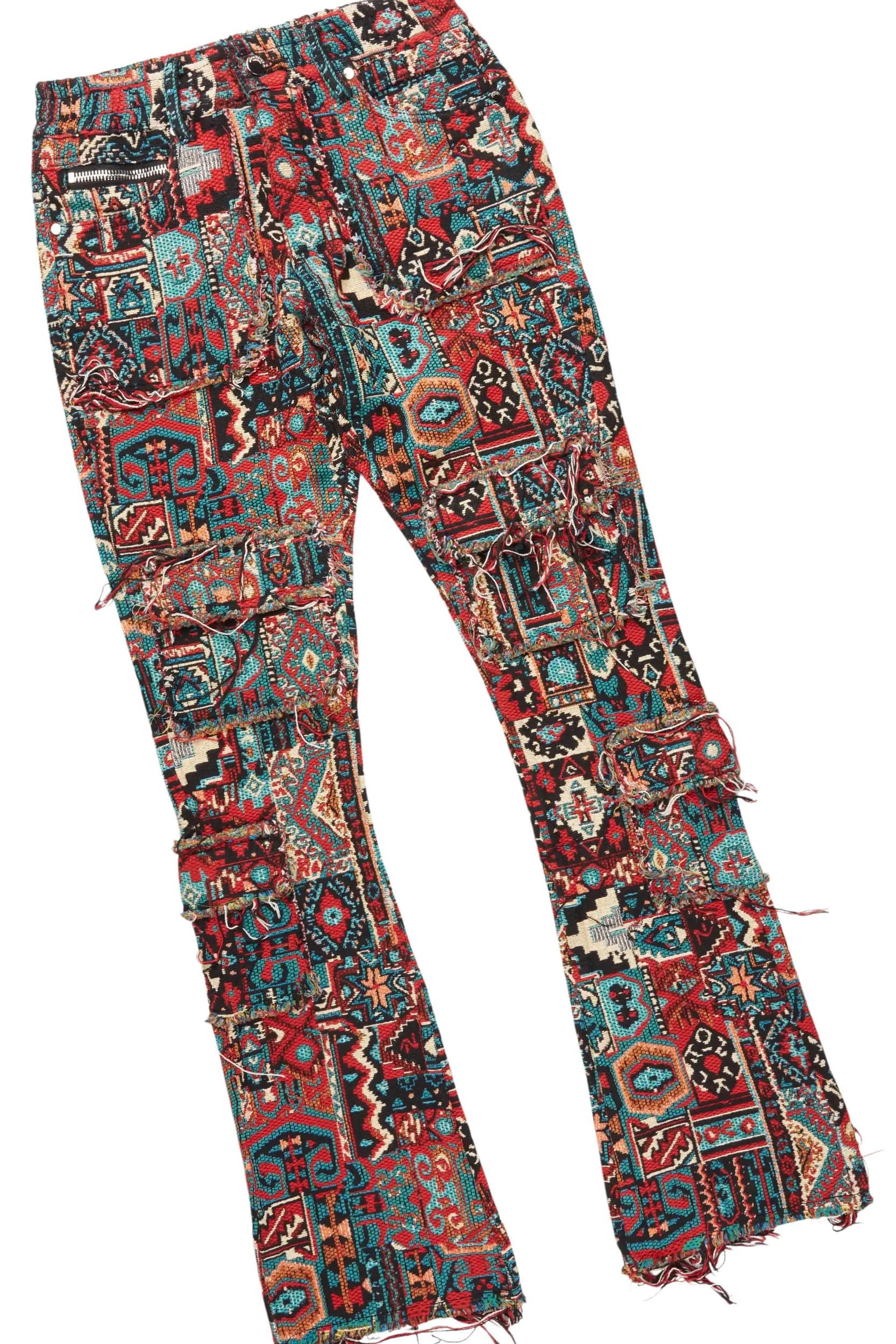 Lake White/Red T-Shirt/Tapestry Jean Bundle Male Product Image