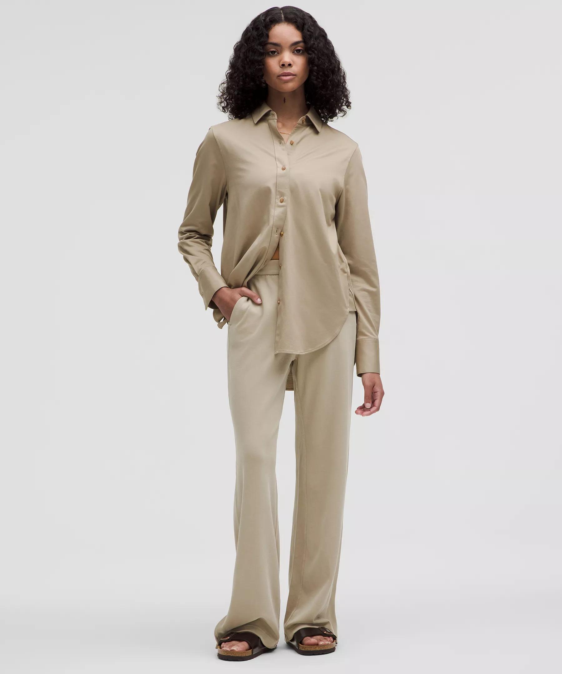 Softstreme High-Rise Wide-Leg Pique Pant *Regular Product Image