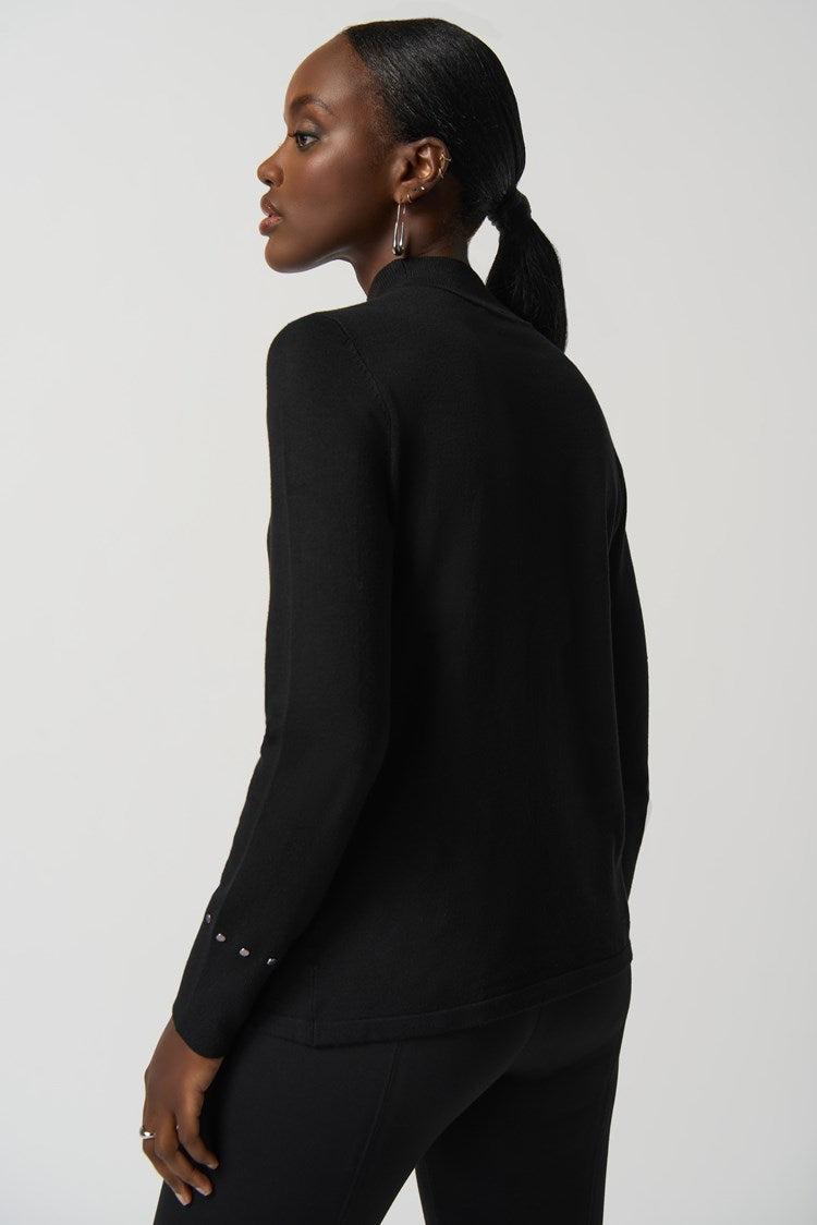 Mock Neck Sweater - Black Product Image