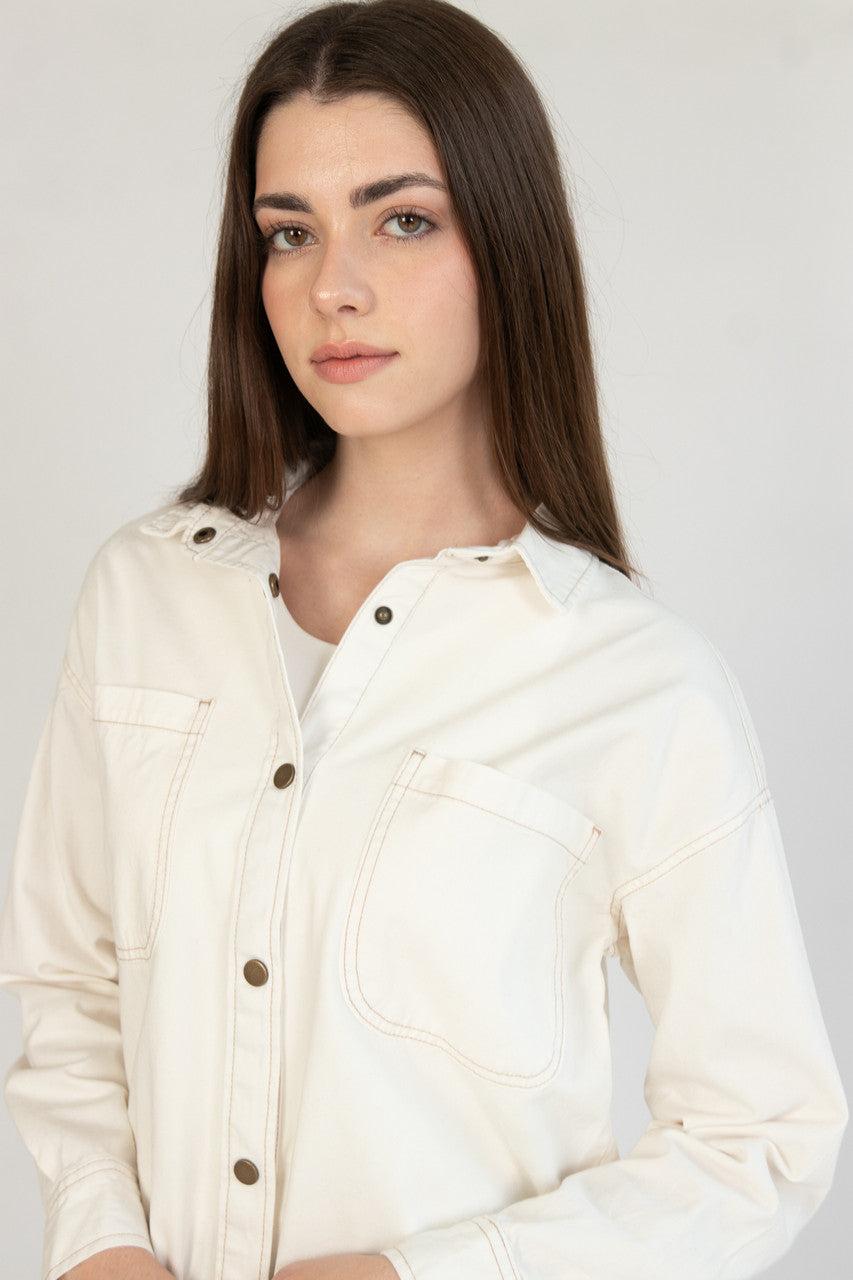 Twill Shacket Product Image