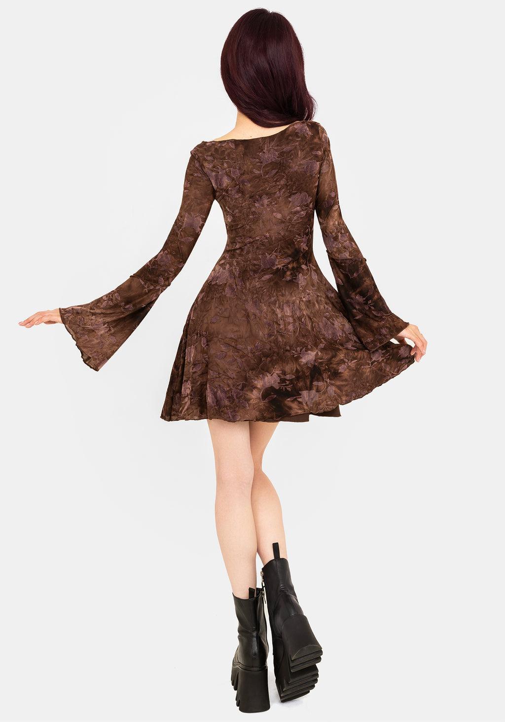 Serenade Long Sleeve Floral Mini Dress Product Image