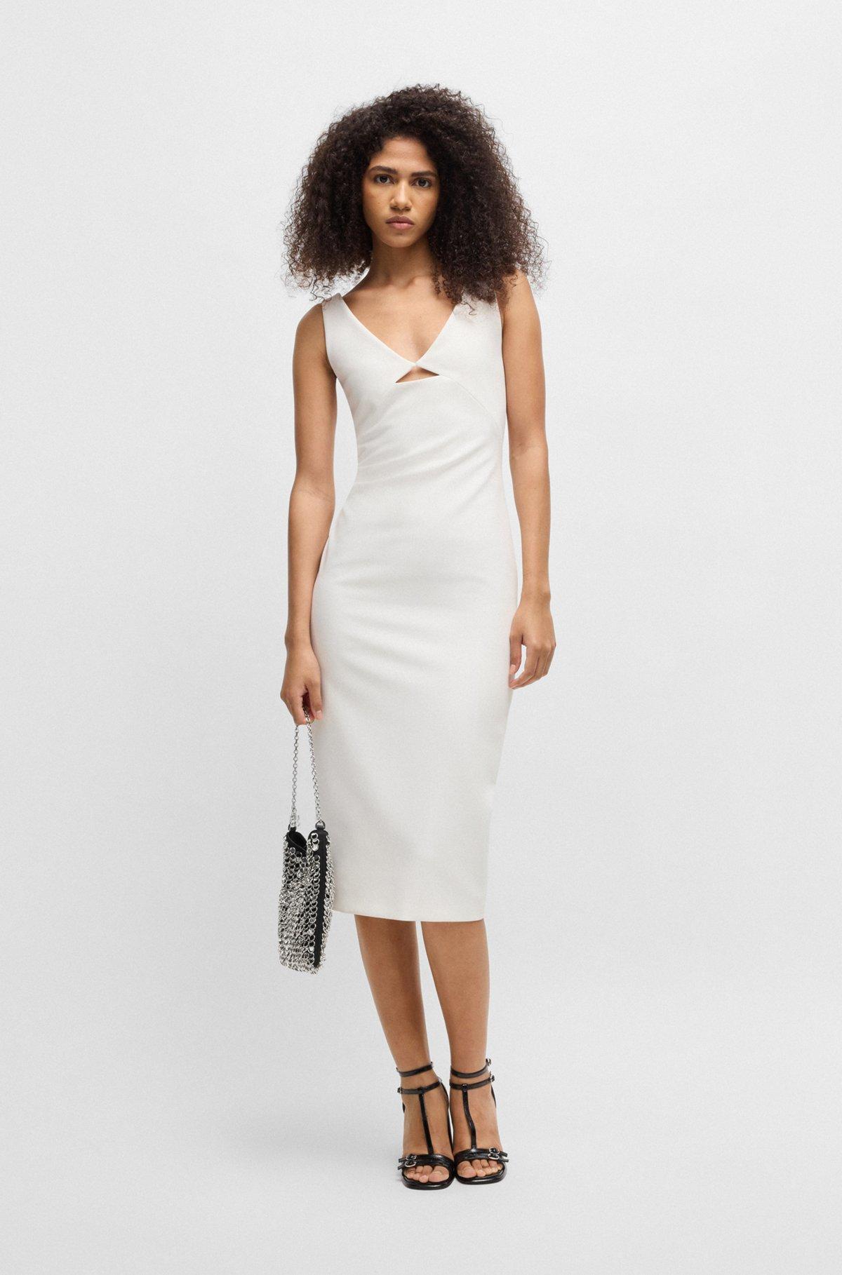 HUGO - Chain-strap shoulder bag with rings and sequins - Silver Product Image