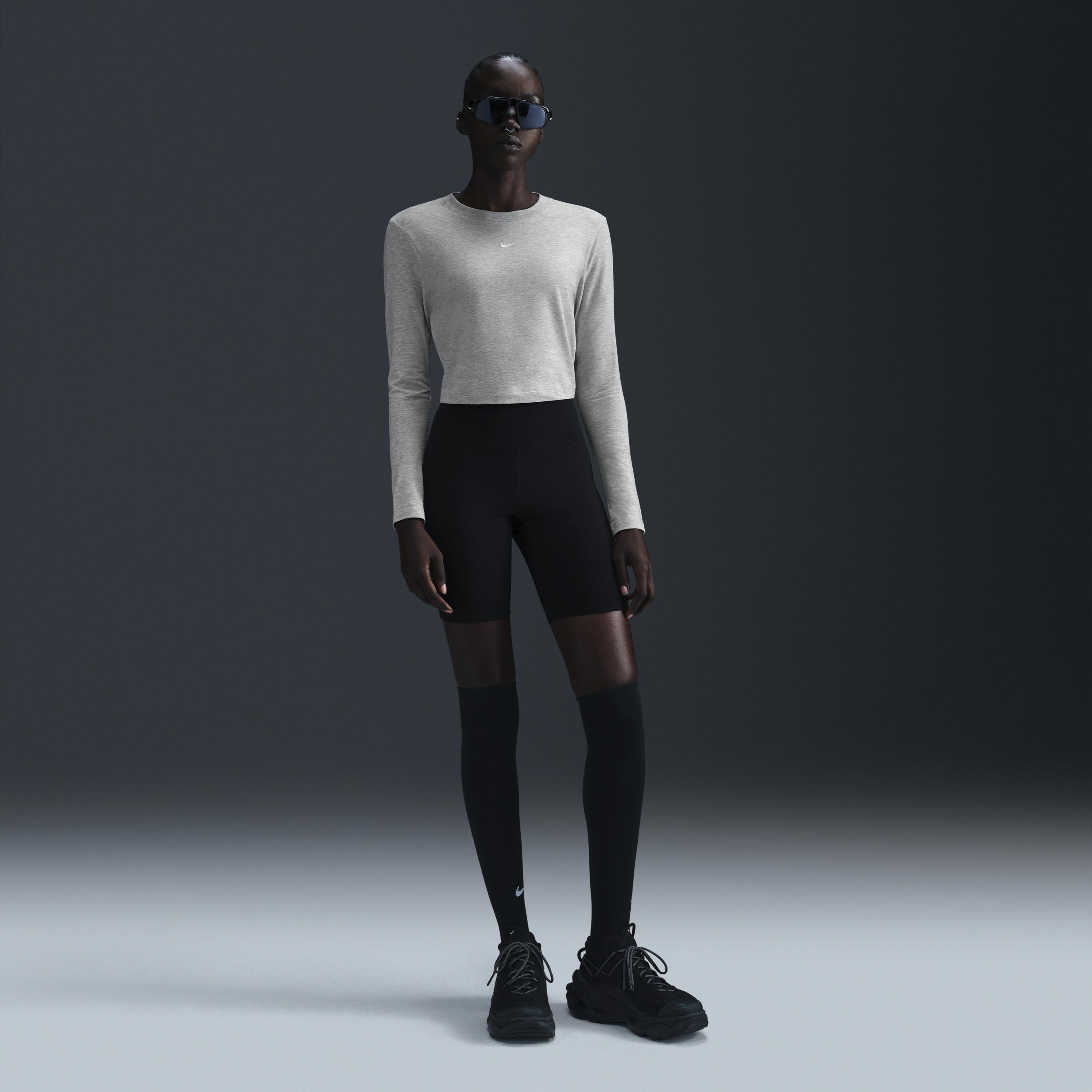 Women's Nike Sportswear Chill Knit Slim Long-Sleeve Cropped Top Product Image