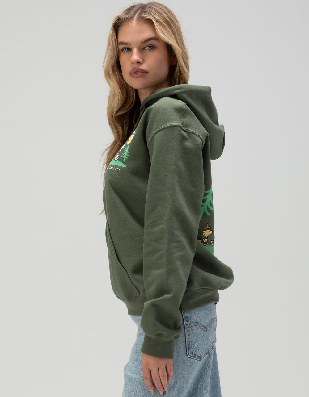 RIOT SOCIETY x Peanuts Take A Hike Womens Hoodie - GREEN Product Image