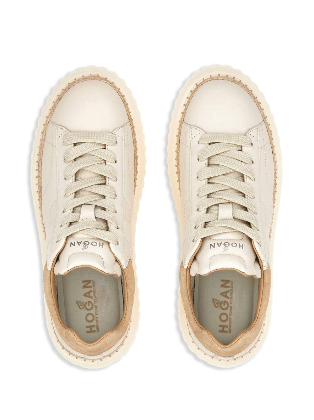 H-Stripes leather sneakers Product Image