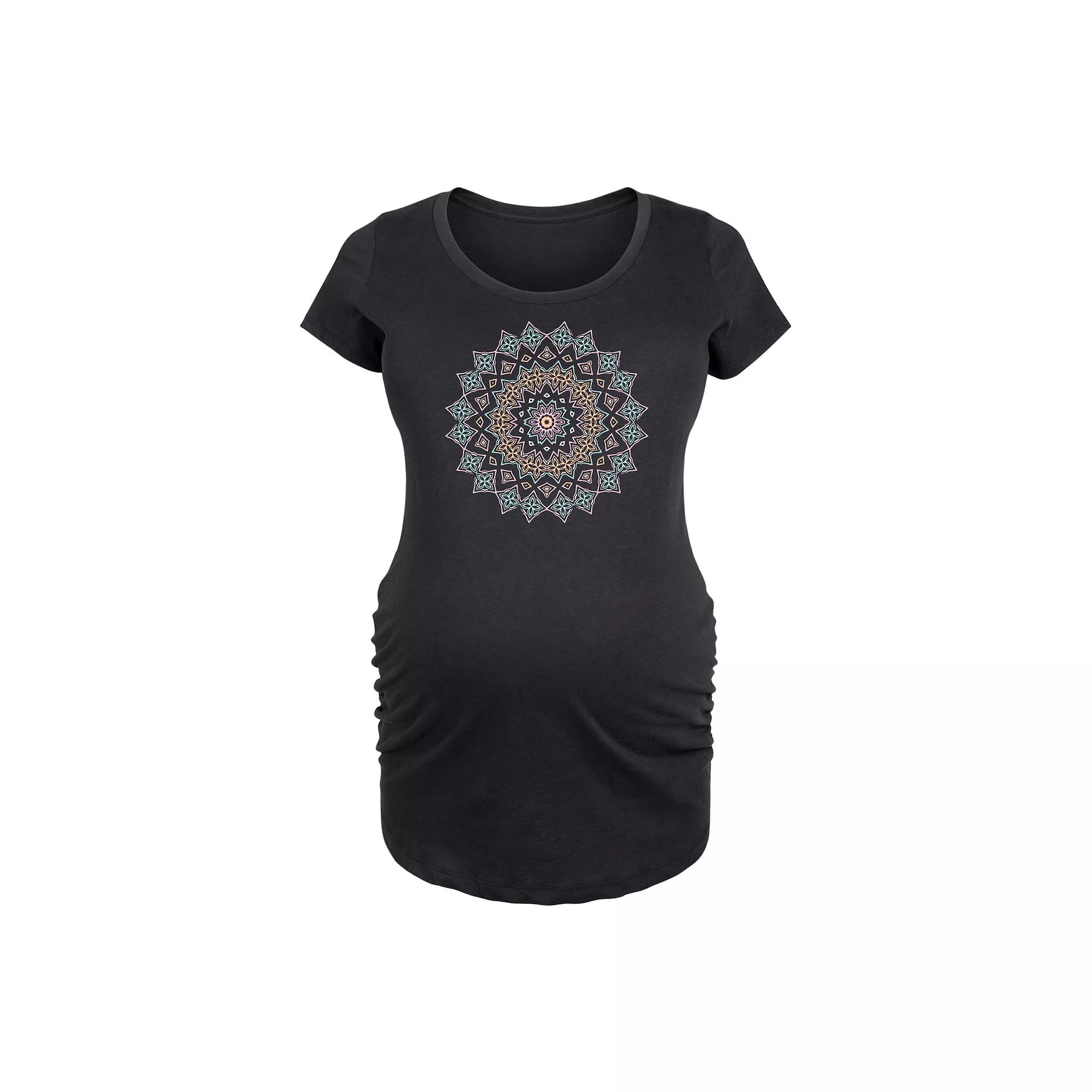 Maternity Pastel Mandala Graphic Tee, Women's,  Product Image