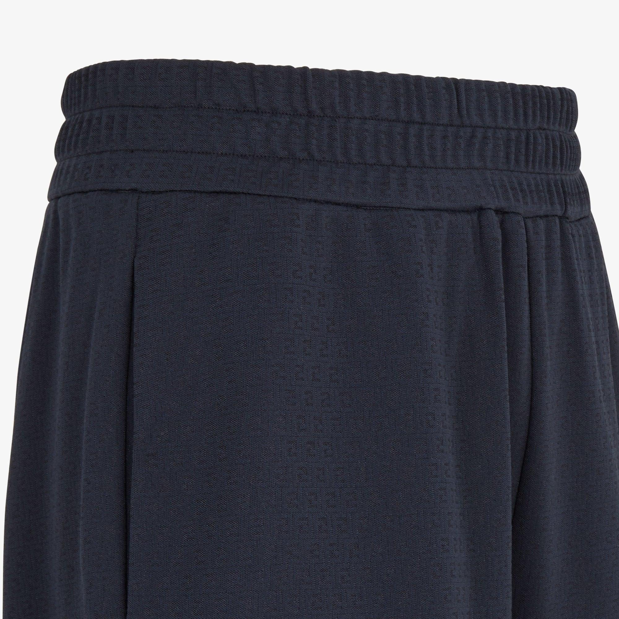 Short PantsDark blue FF jacquard shorts Product Image