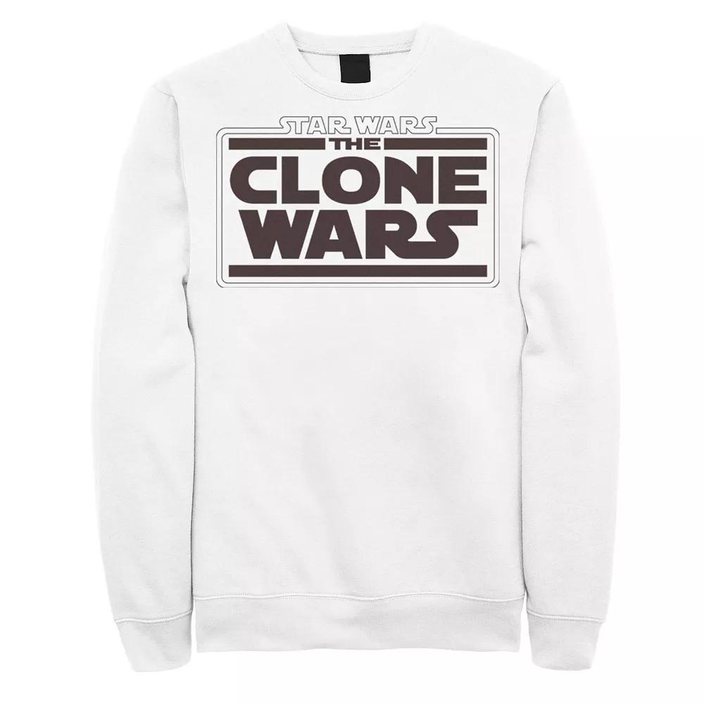 Men's Star Wars: The Clone Wars Logo Stack Sweatshirt,  Product Image
