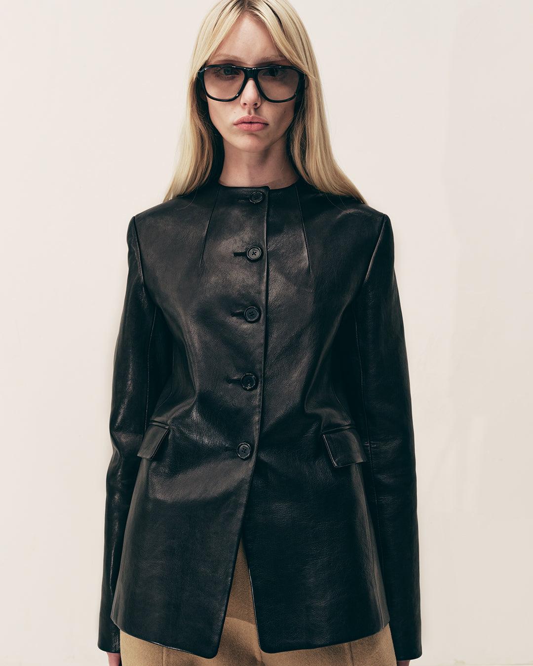 Jameson Jacket in Black Leather Product Image