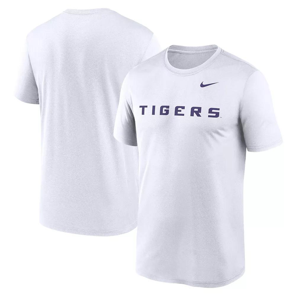 Men's Nike White LSU Tigers Primetime Legend Wordmark T-Shirt, Size: 2XL Product Image
