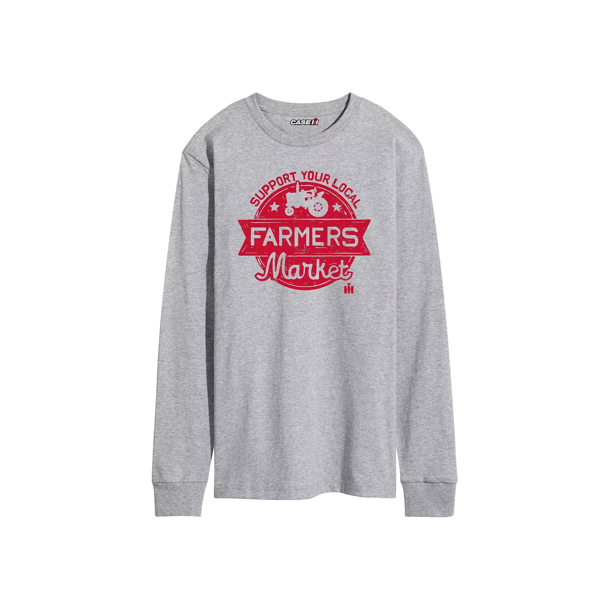 Men's Case IH Support Local Farmers Long Sleeve Graphic Tee,  Product Image