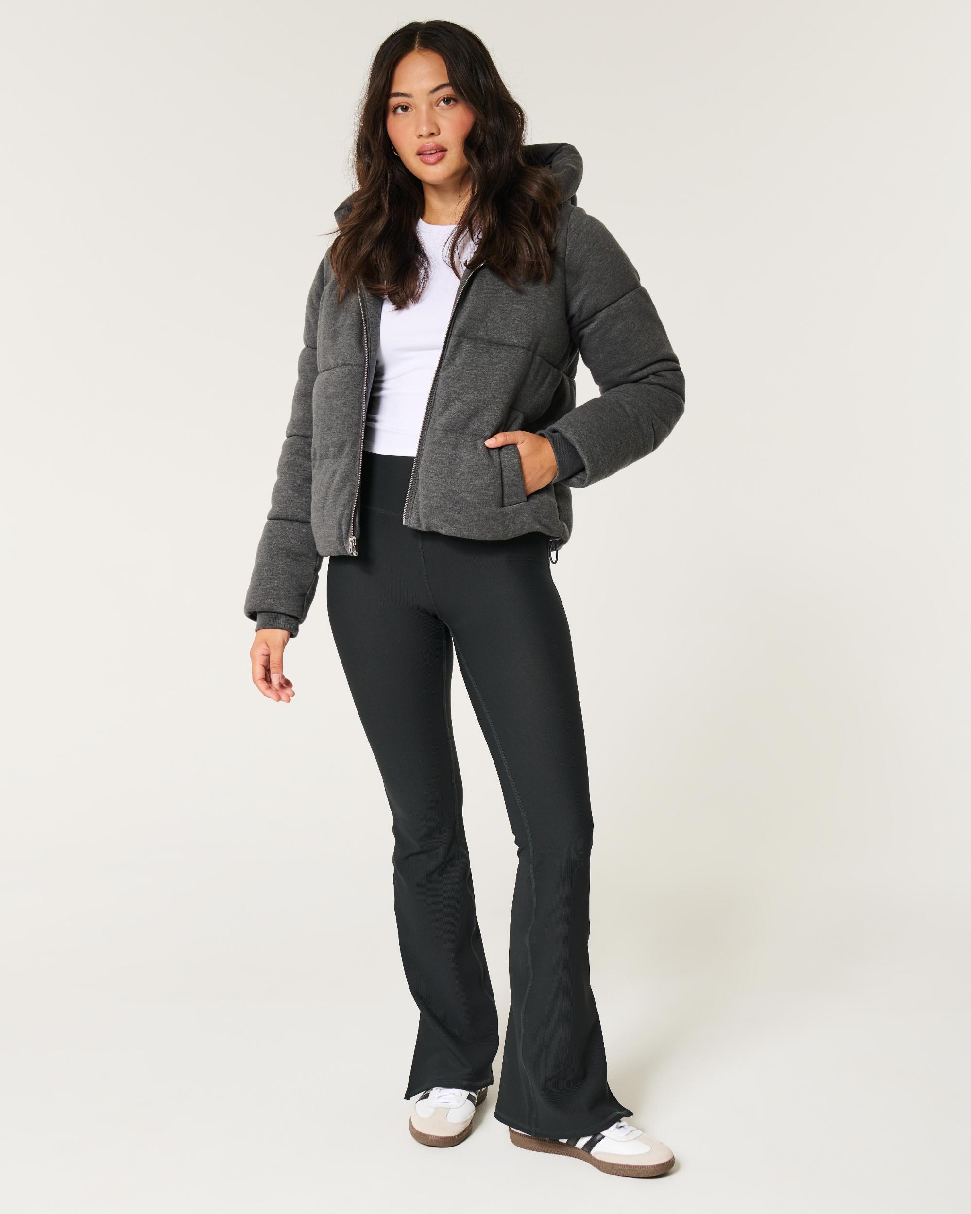 Fleece Hooded Puffer Jacket Product Image