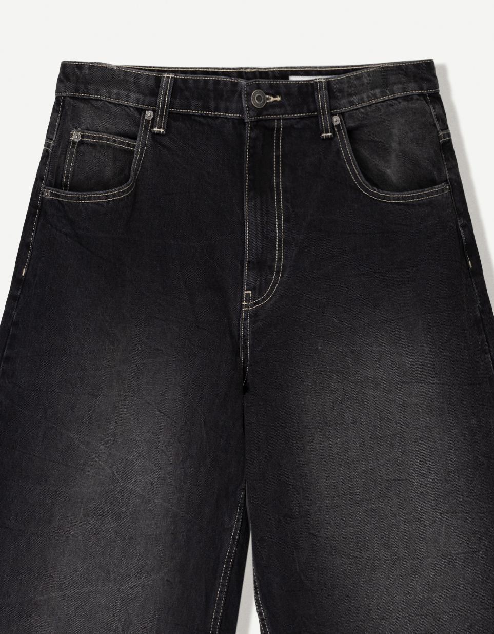 Super baggy denim Bermuda jorts Product Image