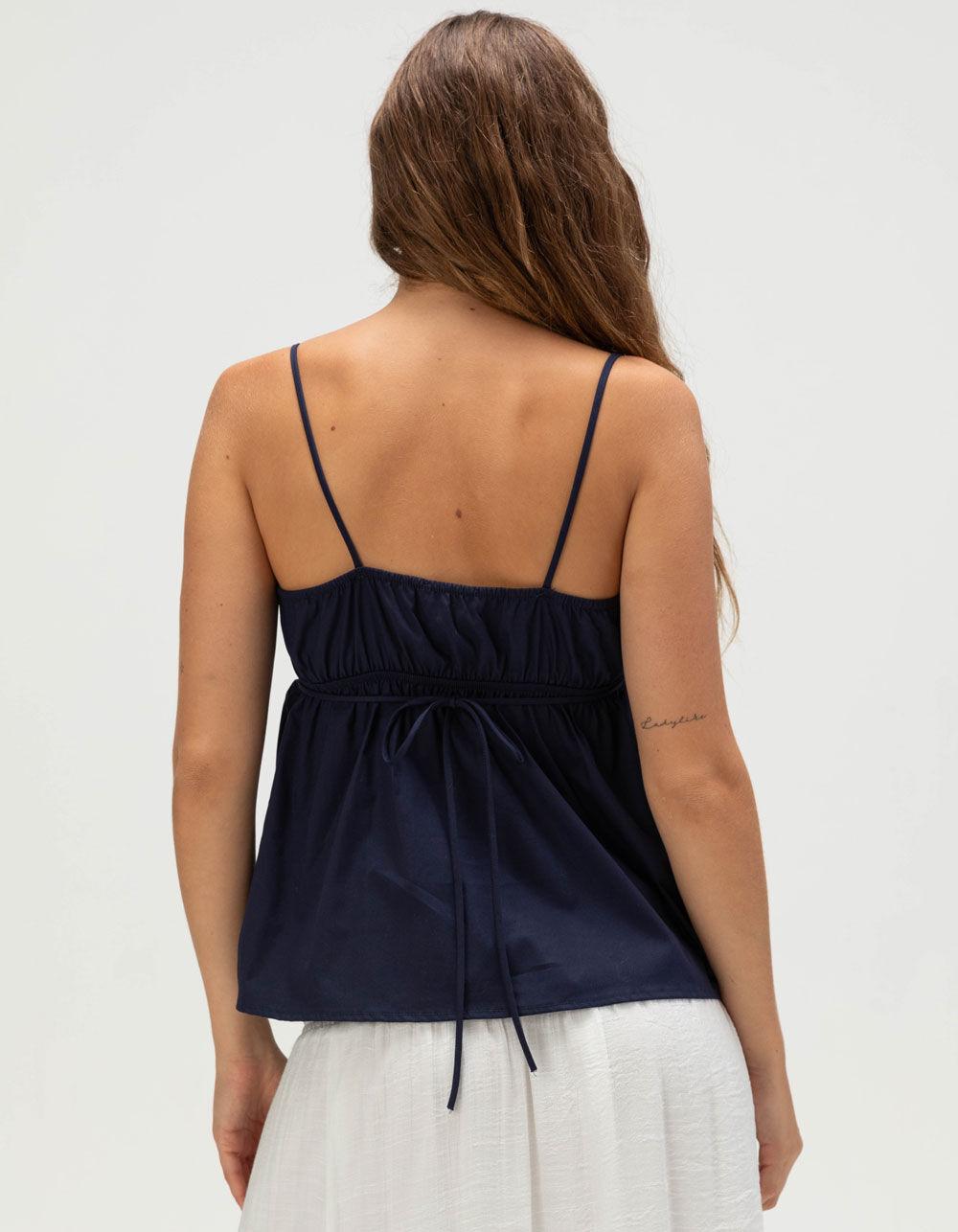 RSQ Womens Babydoll Cami - NAVY Product Image