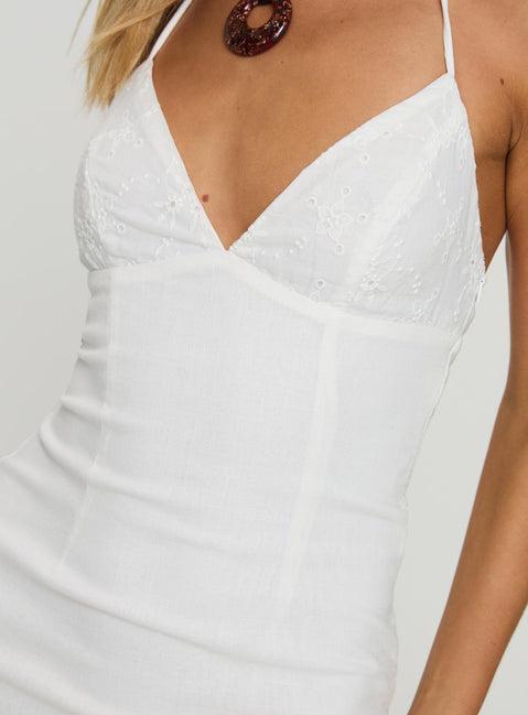 Duncani Mini Dress White Product Image