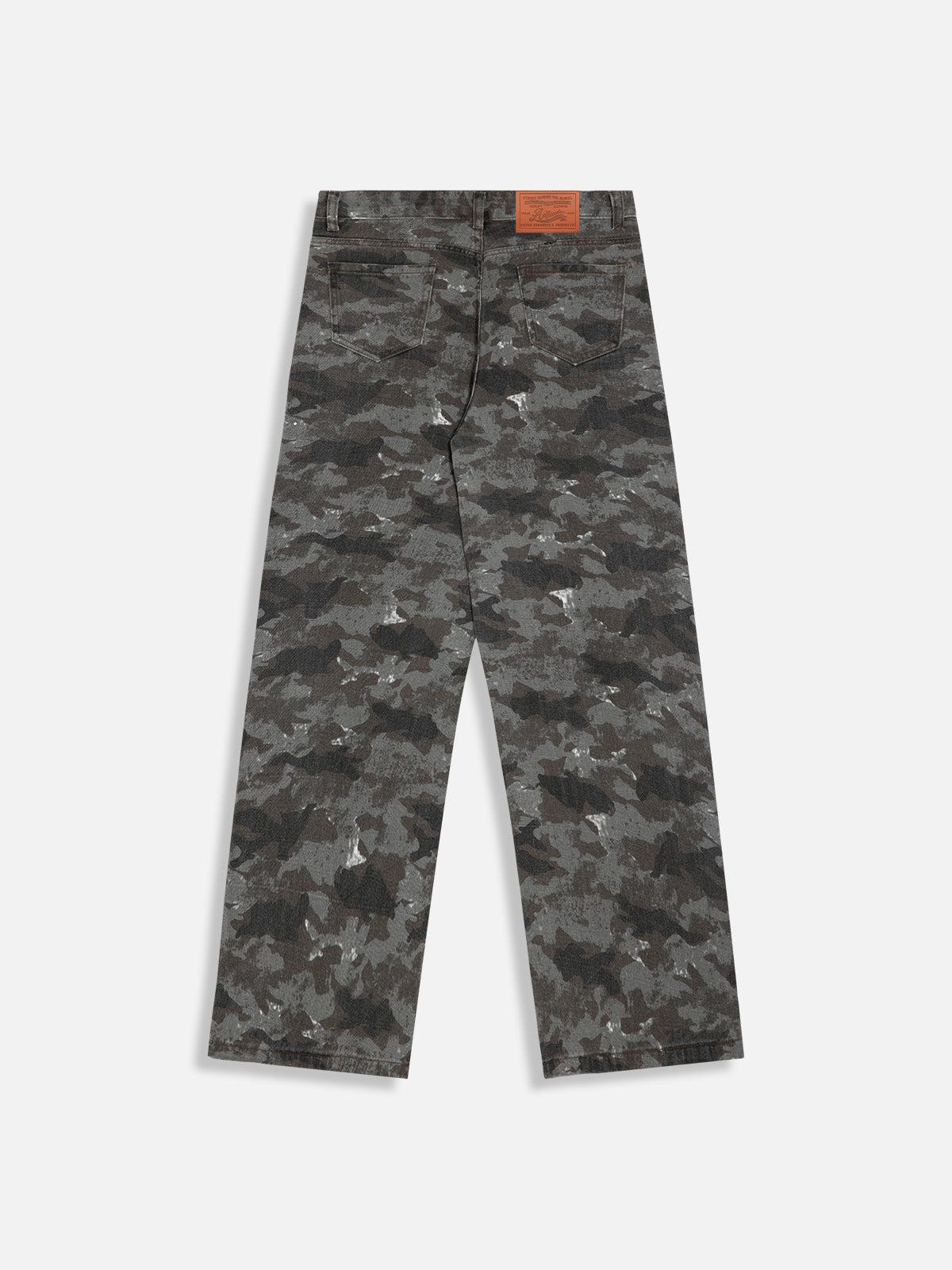 Aelfric Eden Camouflage Distressed Jeans Product Image