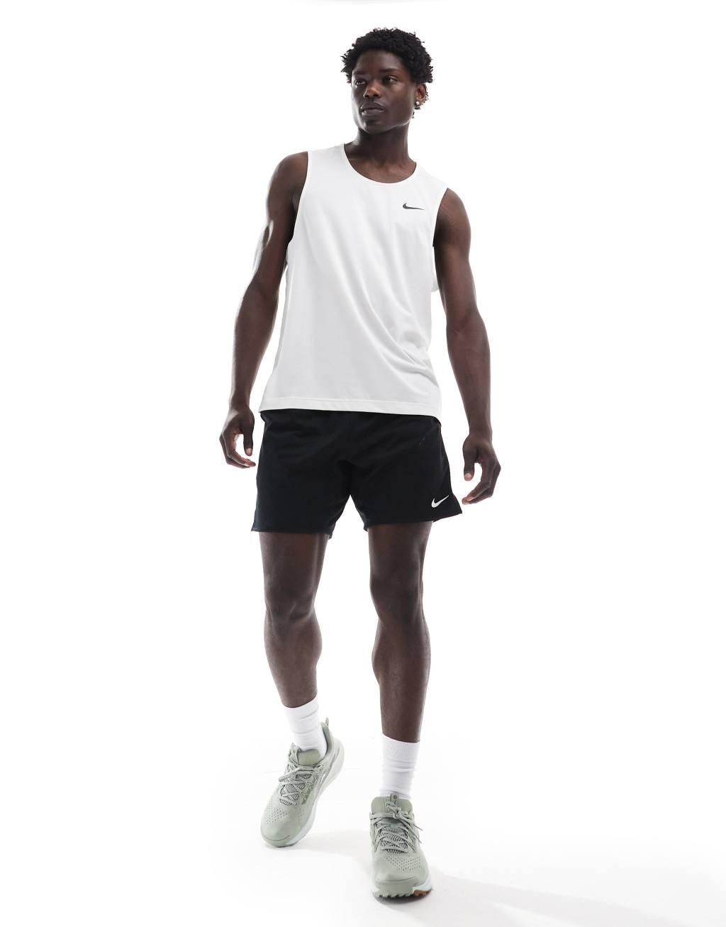Nike Training Dri-Fit Ready tank in white Product Image