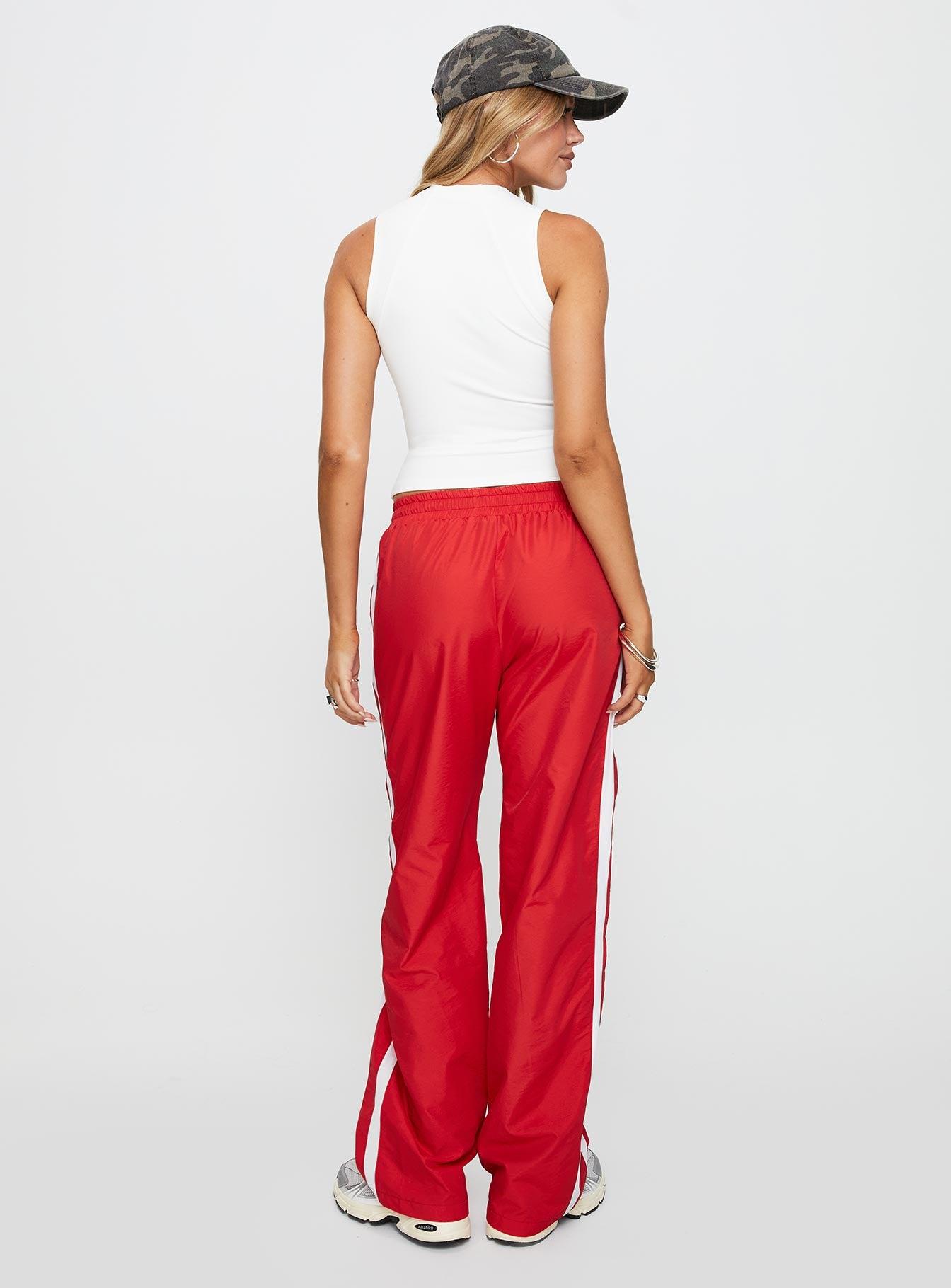 Keli Track Pants Red / White Product Image