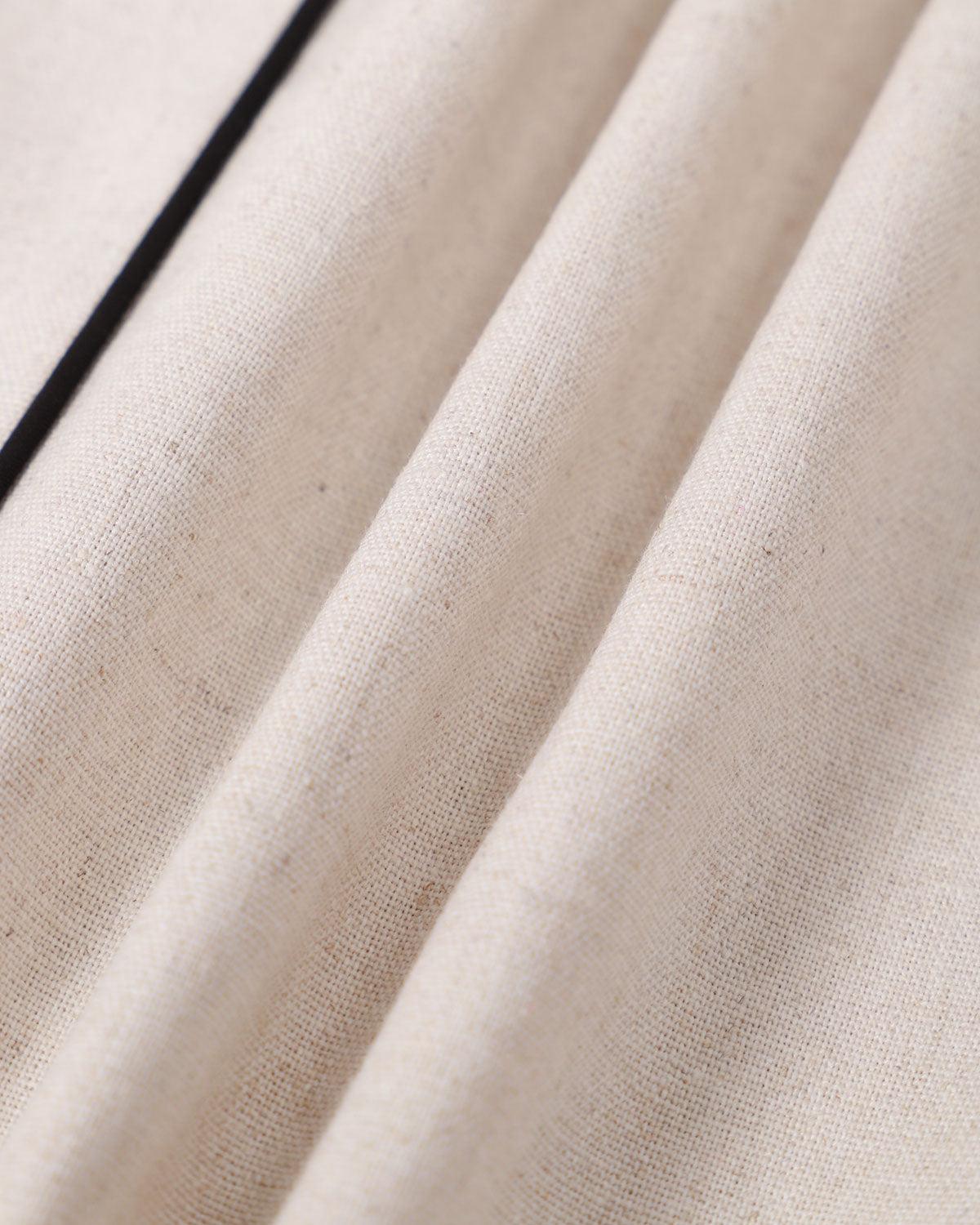 The Khaki Square Neck Contrast Midi Dress Product Image