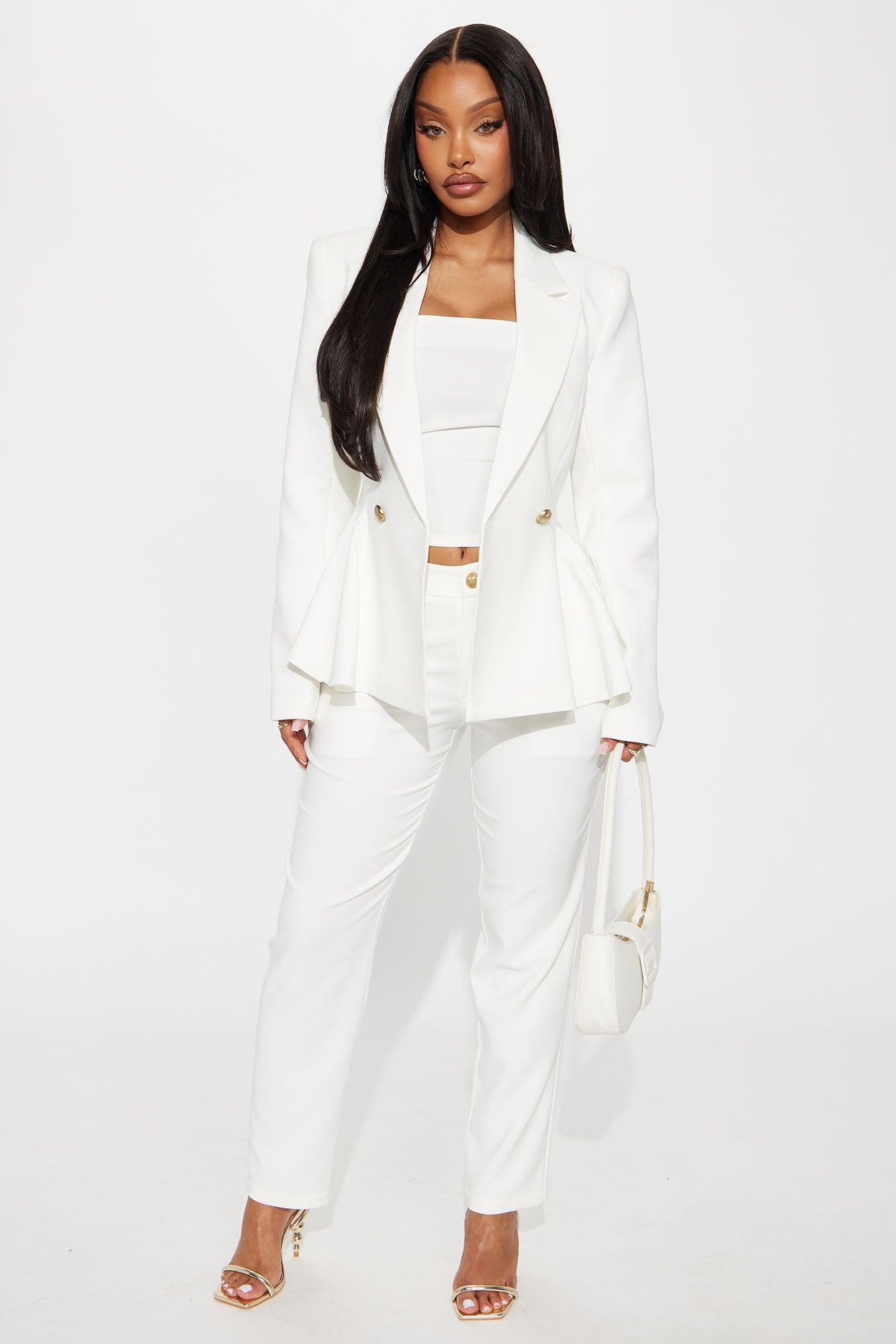 Mielle Peplum Blazer - Cream Product Image