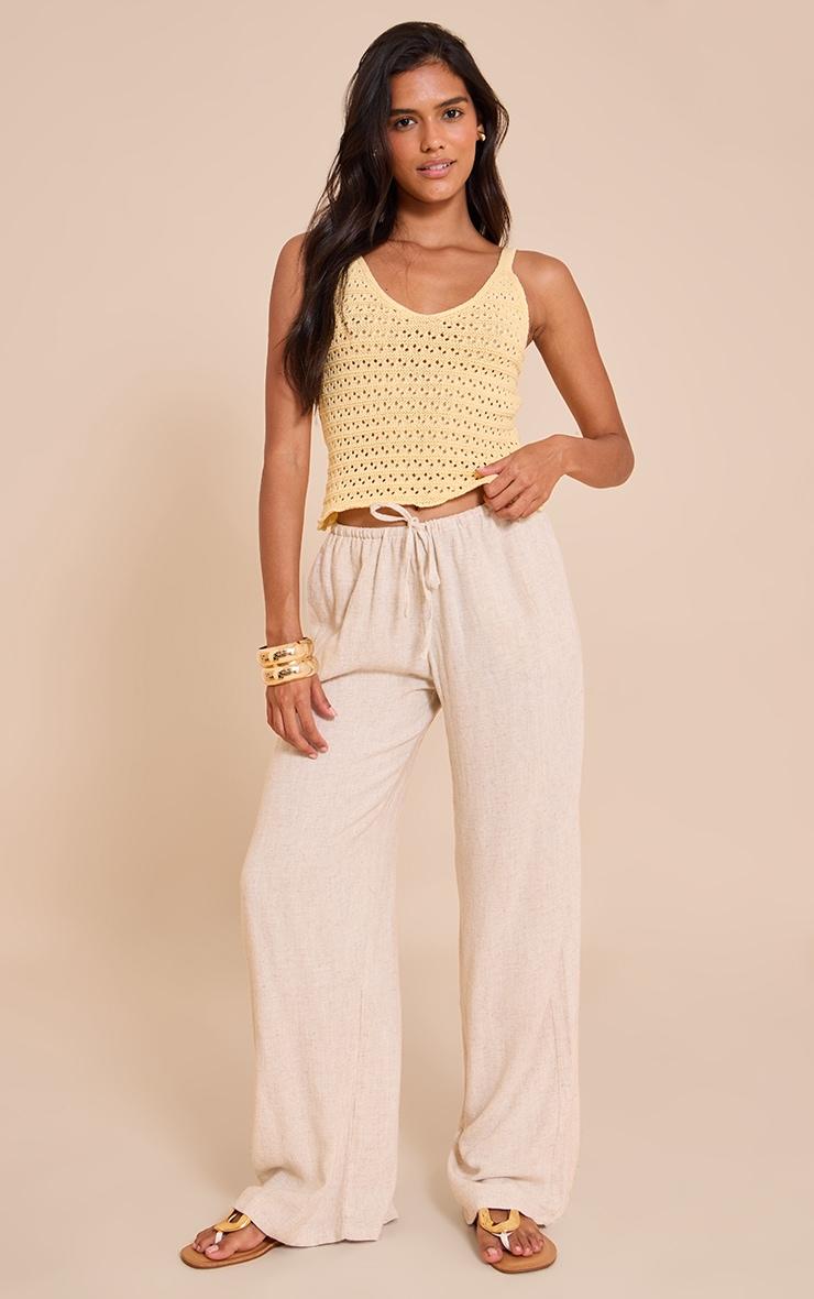 Yellow Crochet Cami Top Product Image