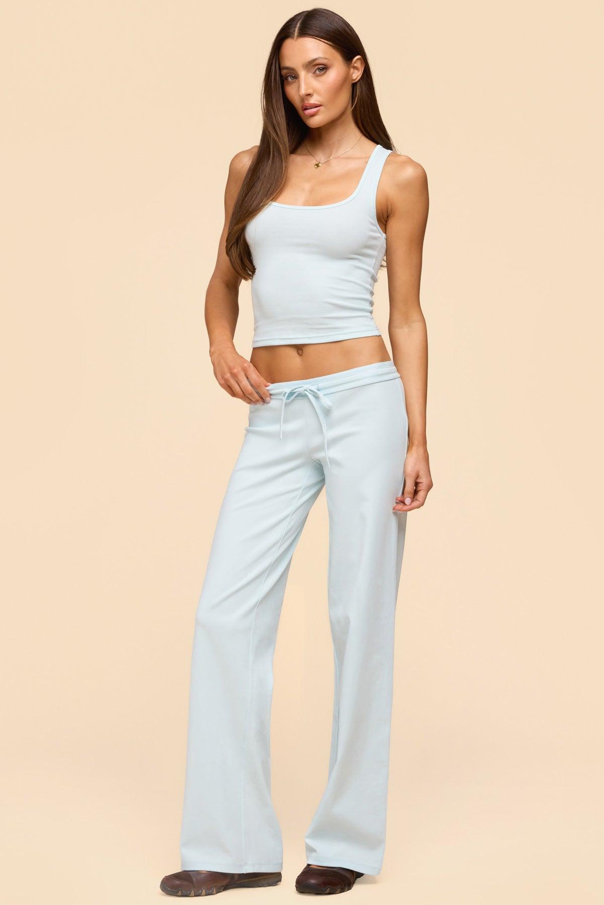 Linda Ribbed Scoop Neck Tank Top Product Image