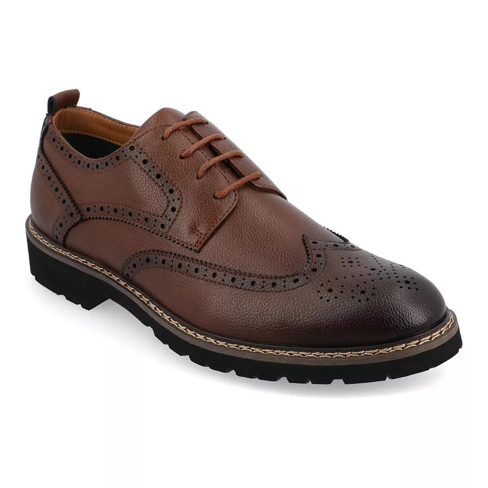 VANCE Campbell Tru Comfort Foam Men's Wingtip Dress Shoes, Size: 8.5, Brown Product Image