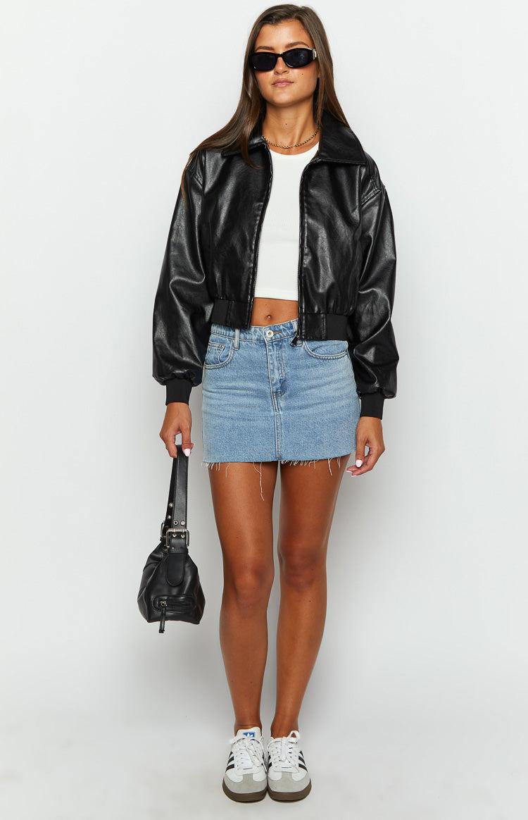 Abbi Black Cropped Jacket Girls Product Image