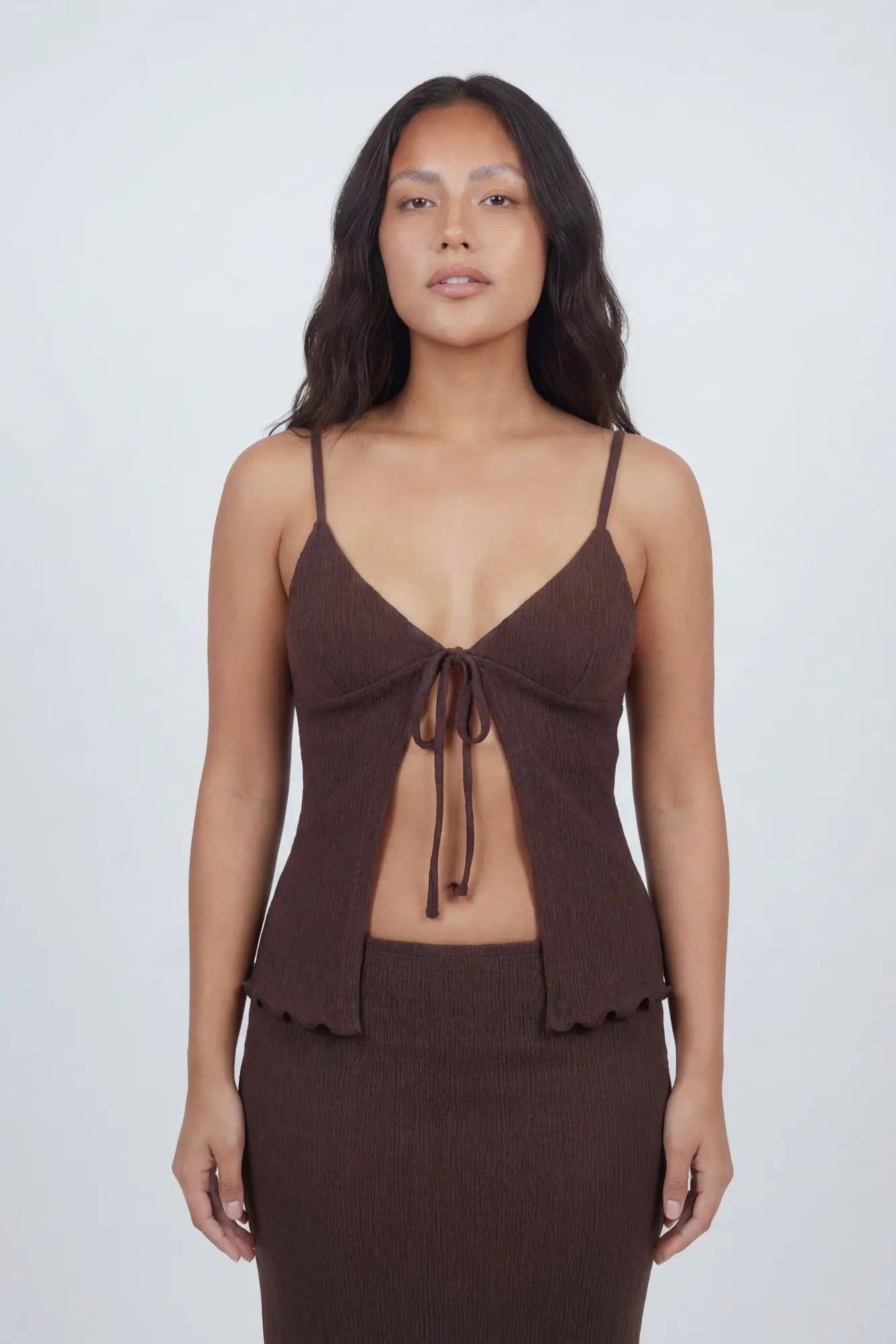 Knit Flyaway Tank & Maxi Skirt Set Female Product Image