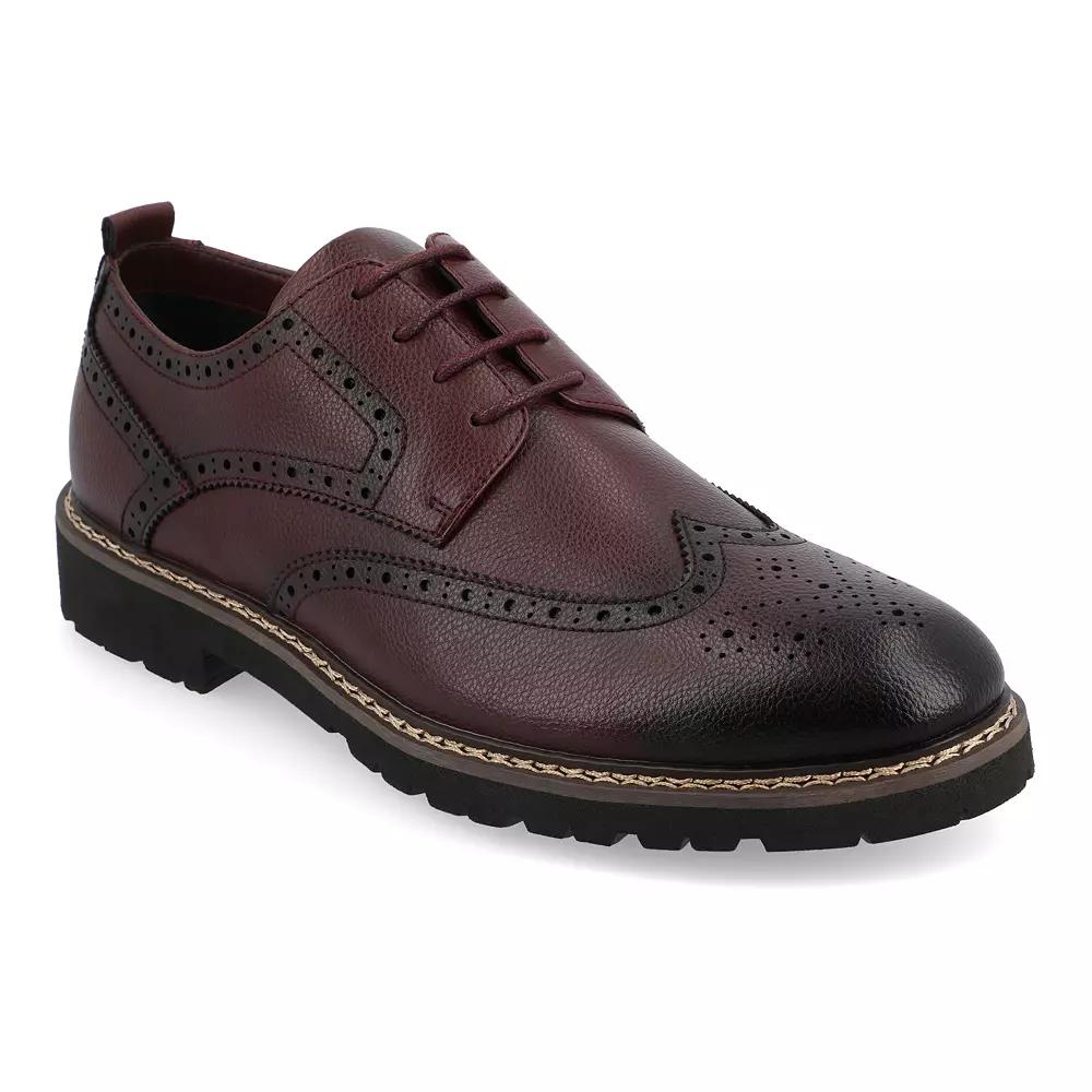 VANCE Campbell Tru Comfort Foam Men's Wingtip Dress Shoes, Size: 8.5, Brown Product Image