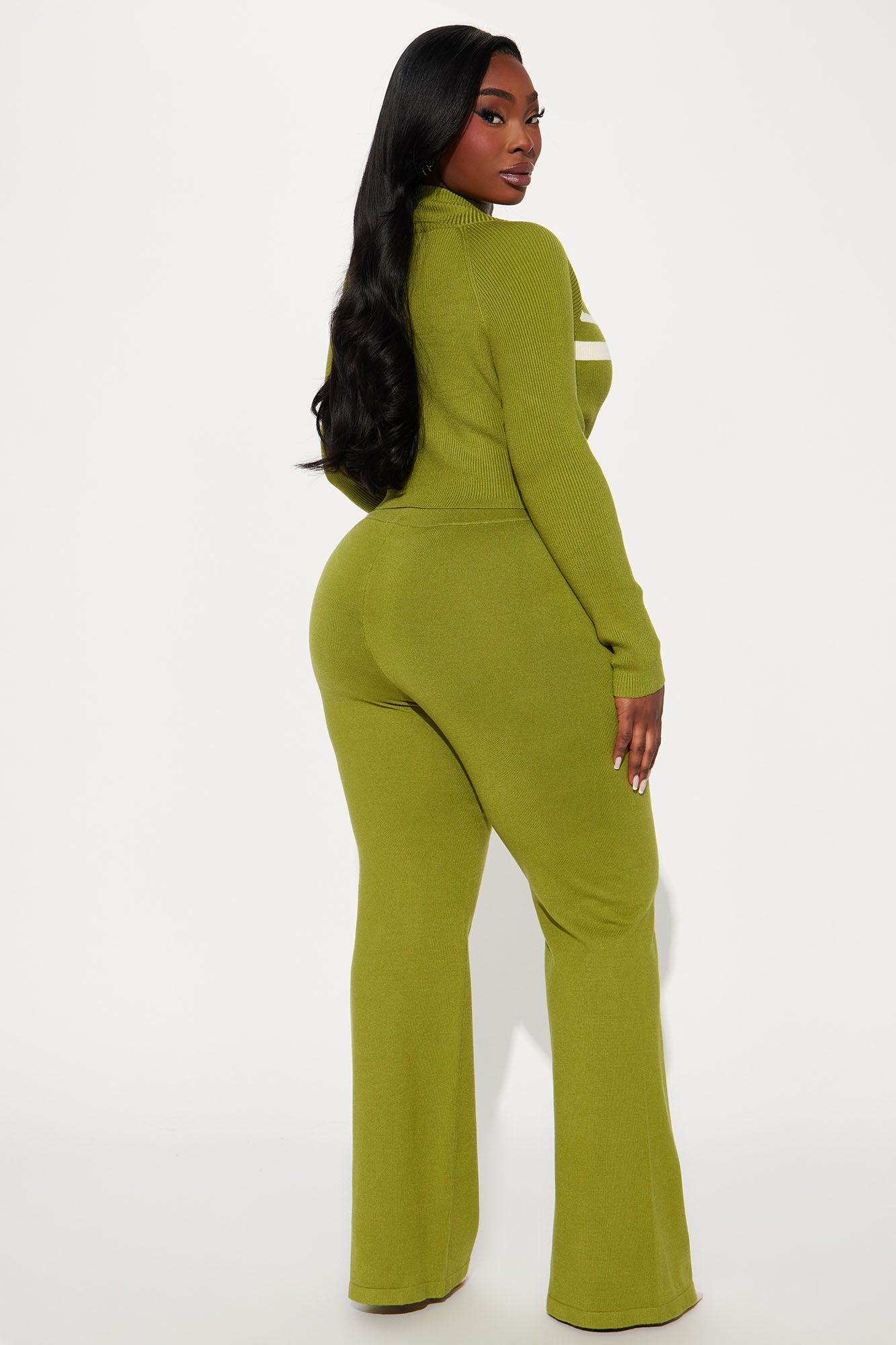 Study Session Sweater Pant Set - Green Female Product Image