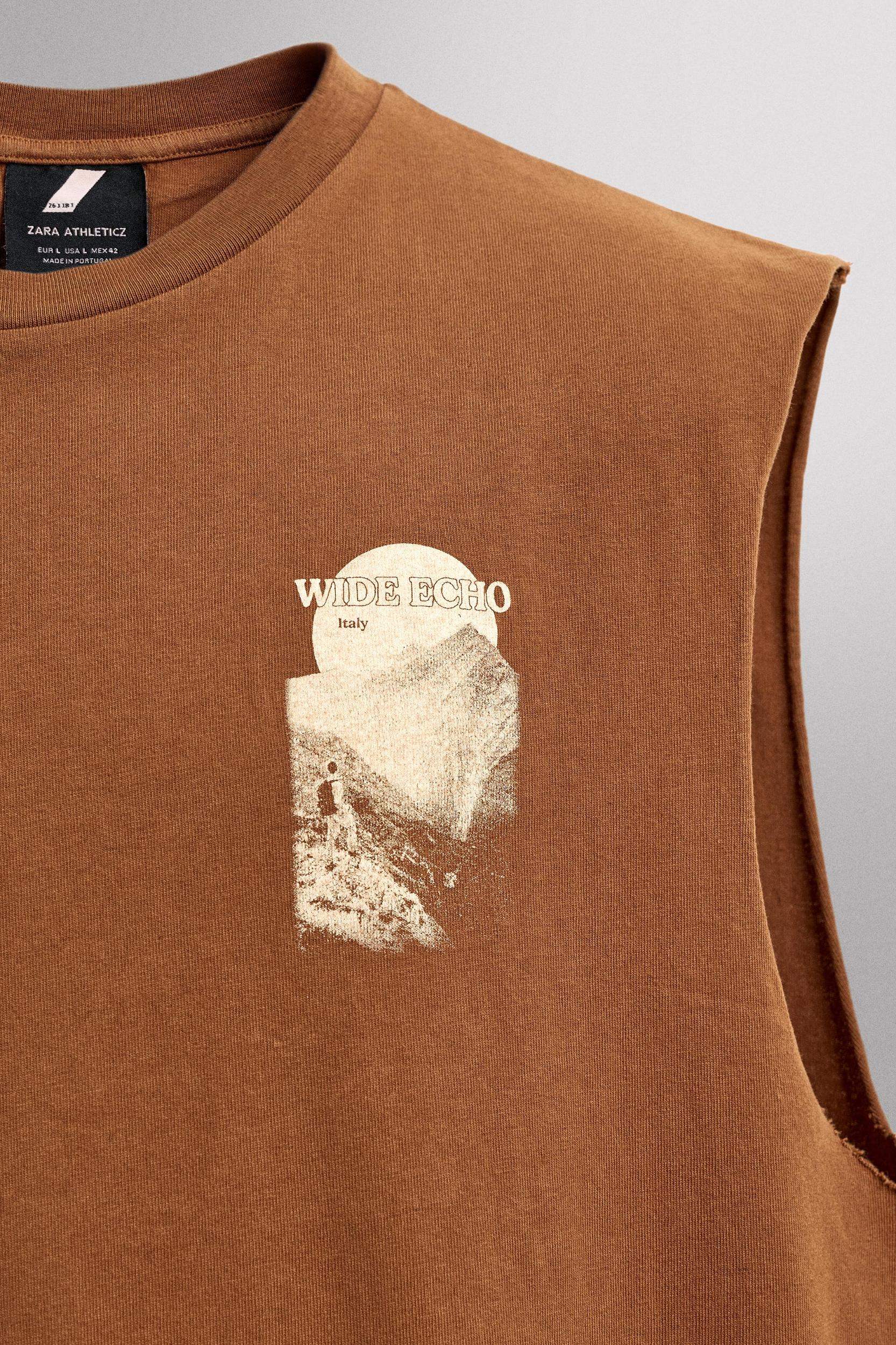 CONTRASTING PRINT TANK TOP Product Image
