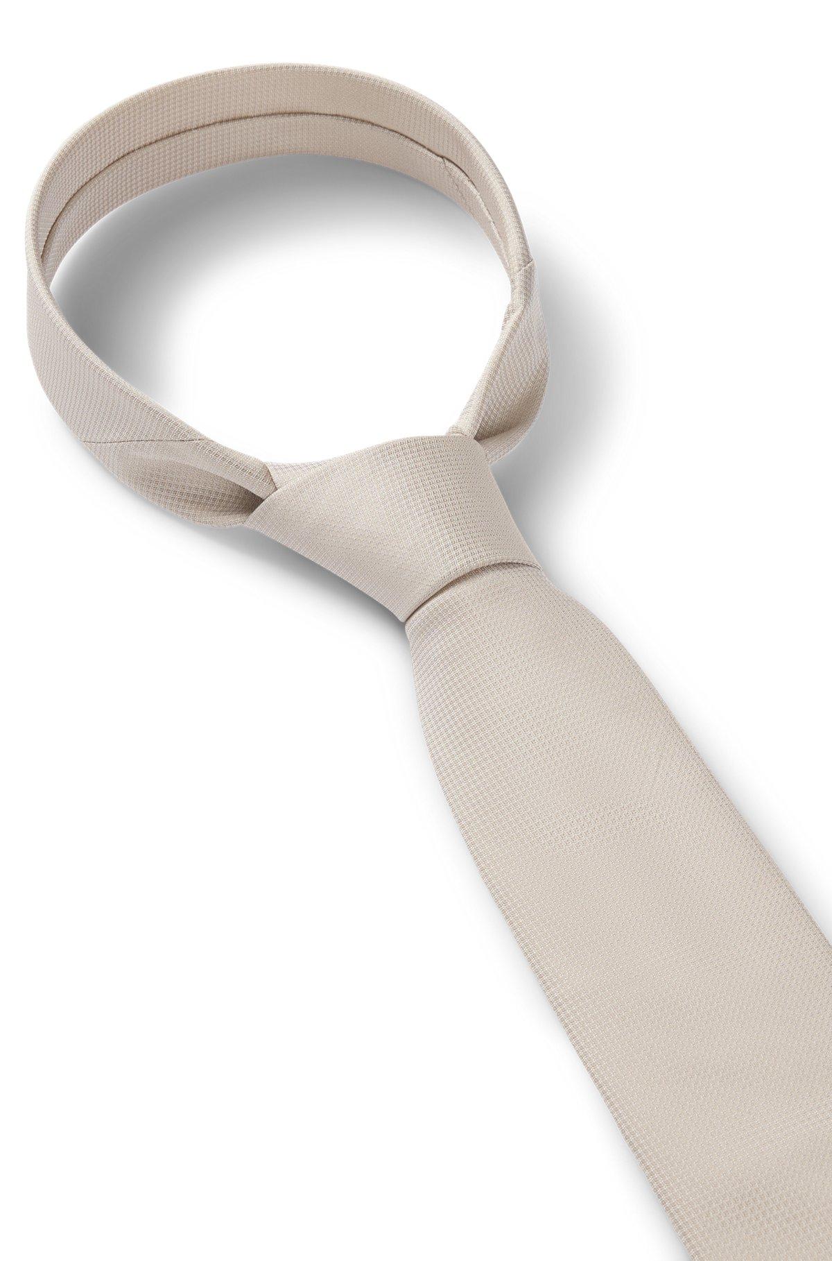 Micro-pattern jacquard tie with silk Product Image