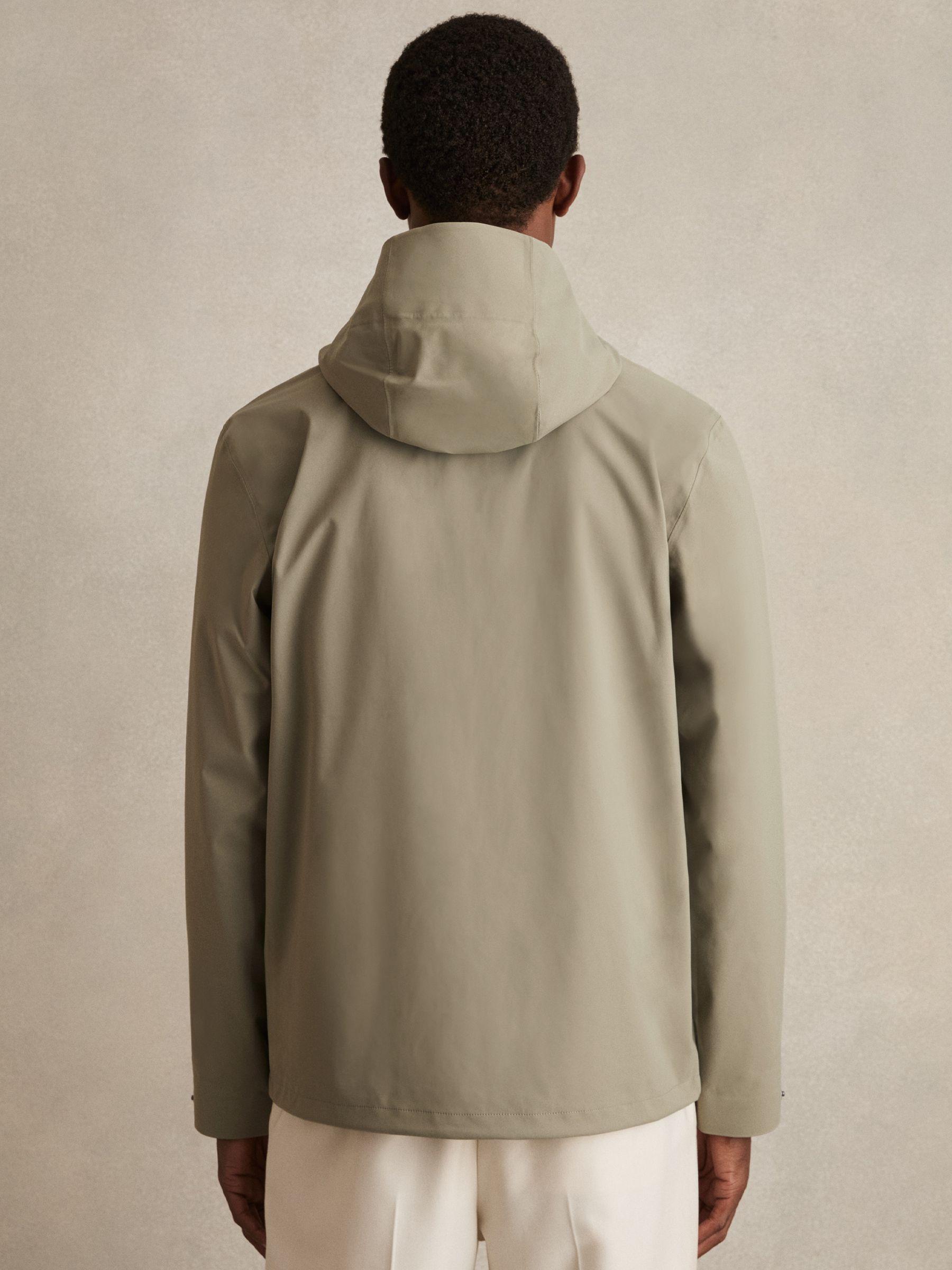 Rains Hardshell Cargo Jacket in Drift Green Product Image