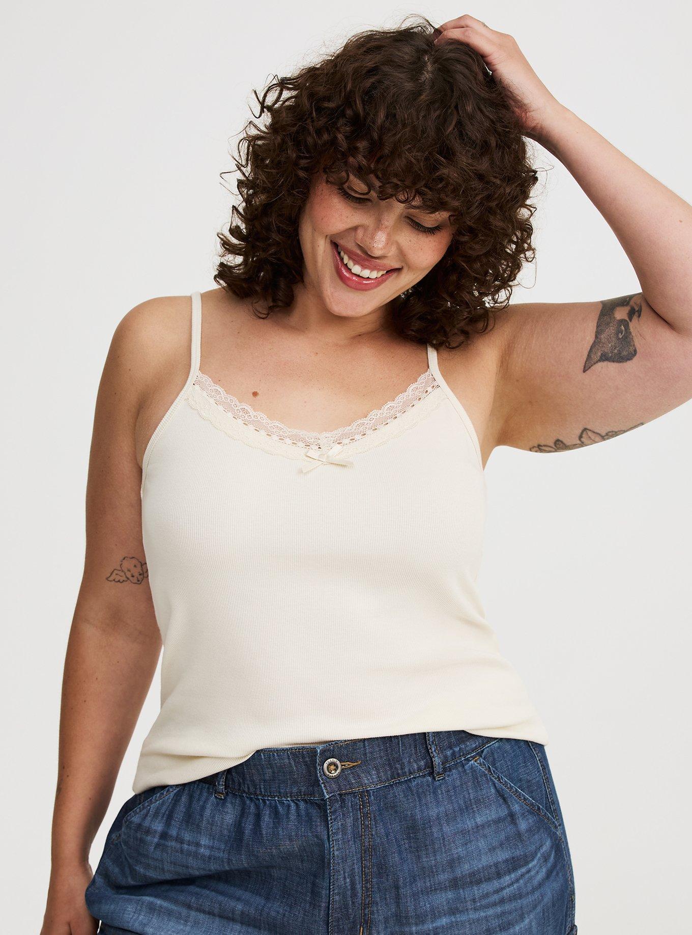 Lace Trim V-Neck Cami Product Image