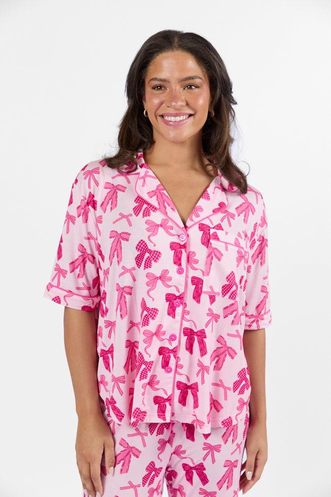 Good To Get Away In Put A Bow On It Pajama Top FINAL SALE Product Image