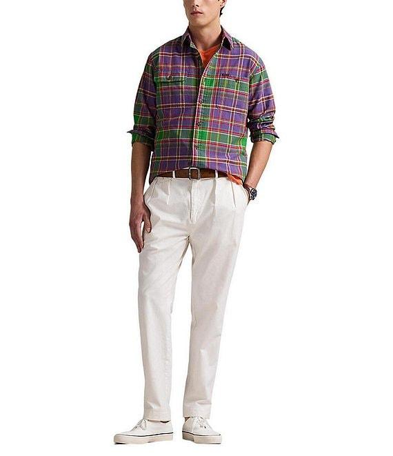 Polo Ralph Lauren Classic Fit Plaid Oxford Long Sleeve Workshirt Product Image