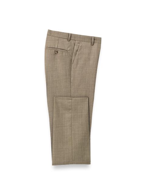 Wool Sharkskin Pants - Light Brown Product Image