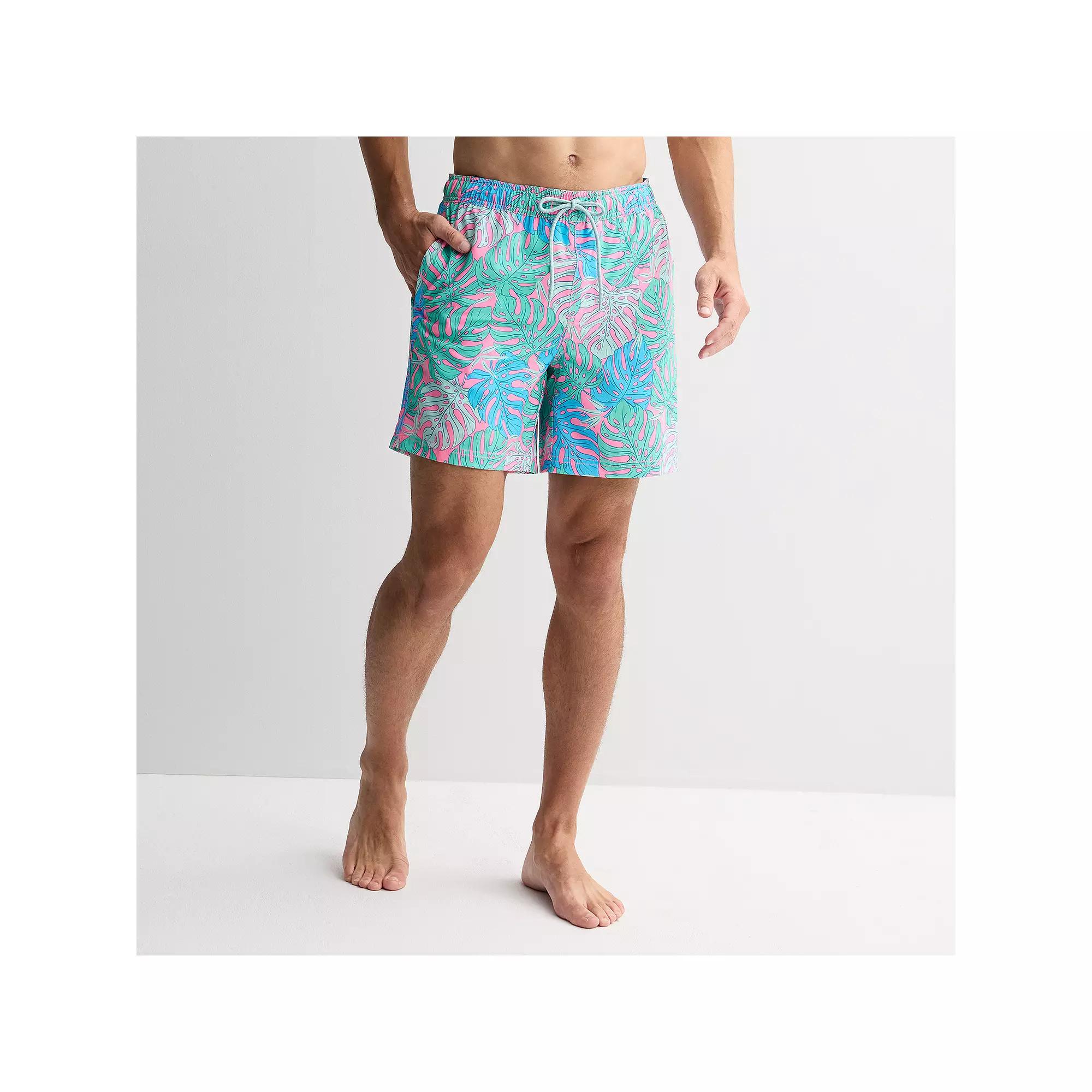 Men's Trinity Coast 7" Sportliner Swim Trunks, Size: Small 7 INCH, Pink Product Image