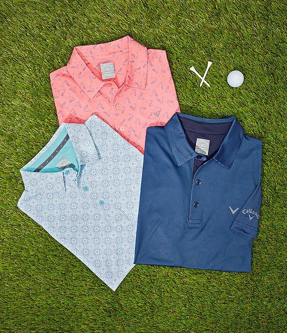 Callaway Chevron Printed Short Sleeve Golf Polo Shirt Product Image