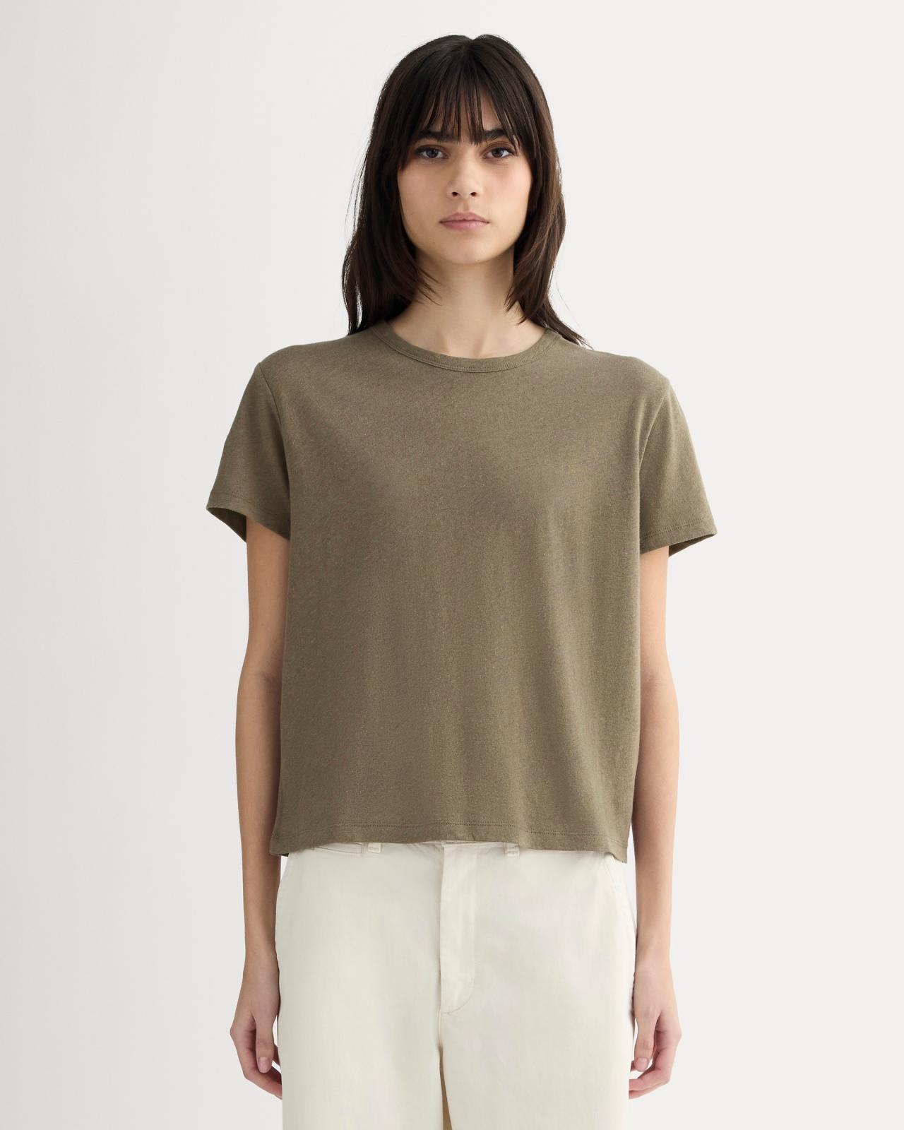 Womens Box-Cut T-Shirt in Cotton Linen by Everlane Product Image