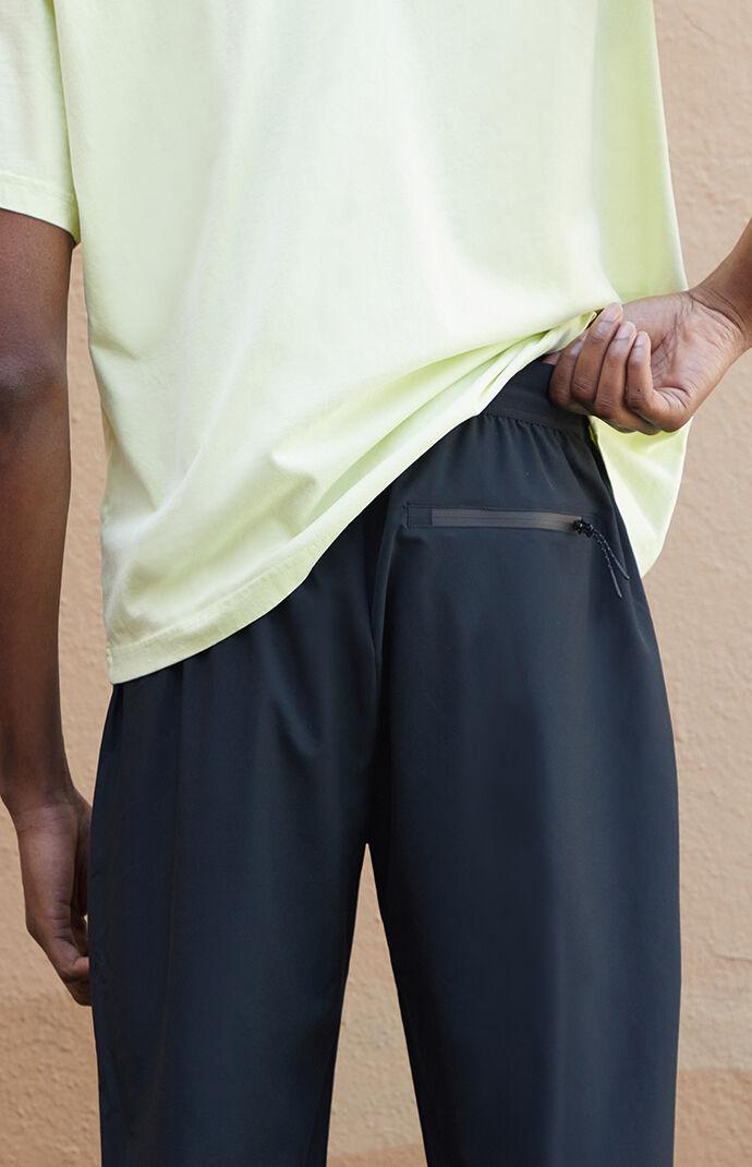 Active Black Nylon Jogger Sweatpants Product Image