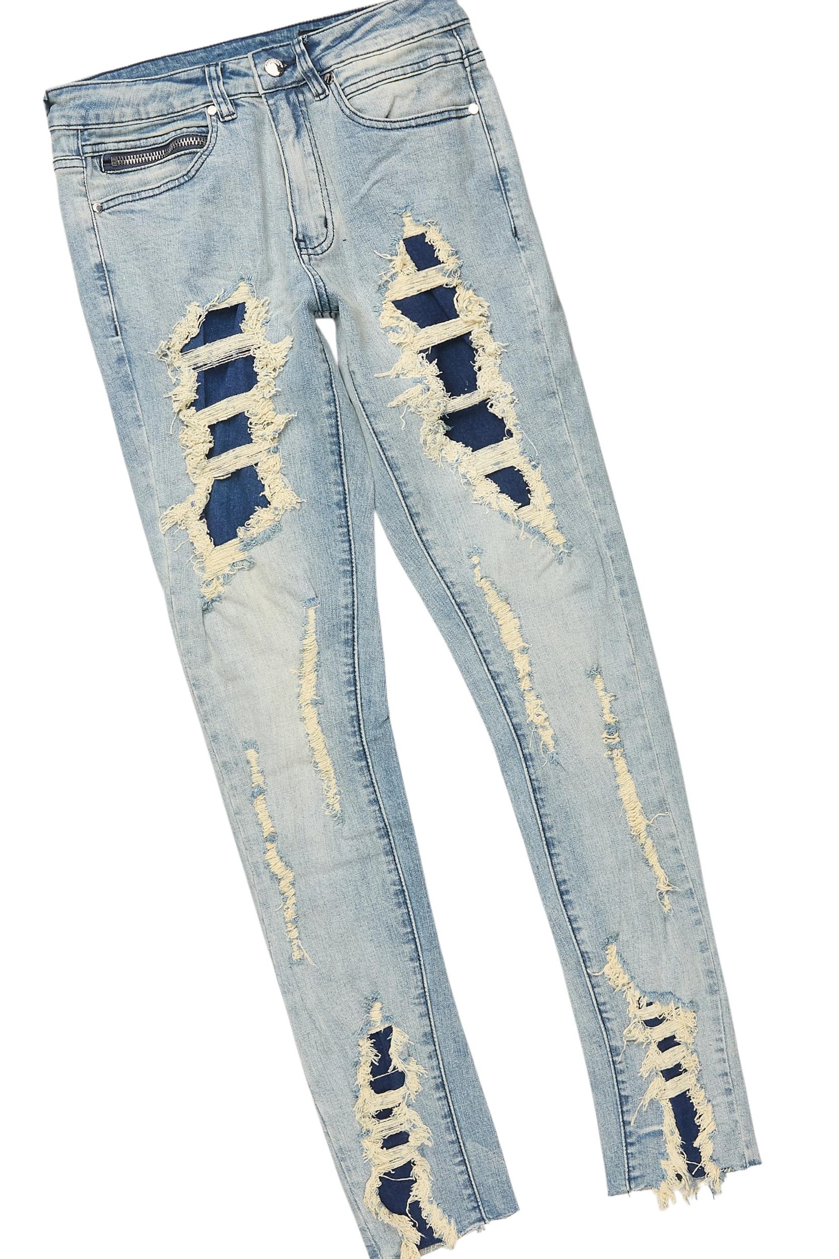 Kip Royal Blue T-Shirt/Slim Jean Bundle Male Product Image