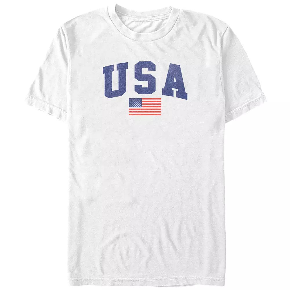 Big & Tall USA Flag Graphic Tee, Men's,  Product Image