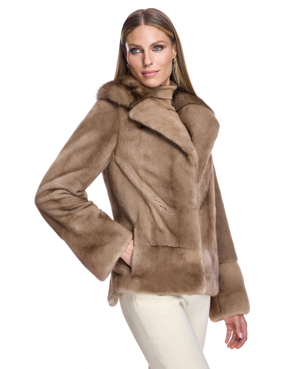 Mink Jacket with Sable Collar Product Image