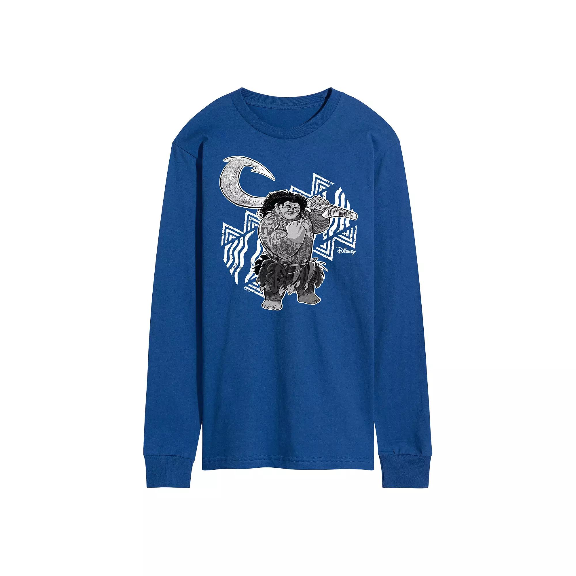 Disney's Moana Men's Maui Long Sleeve Graphic Tee,  Product Image