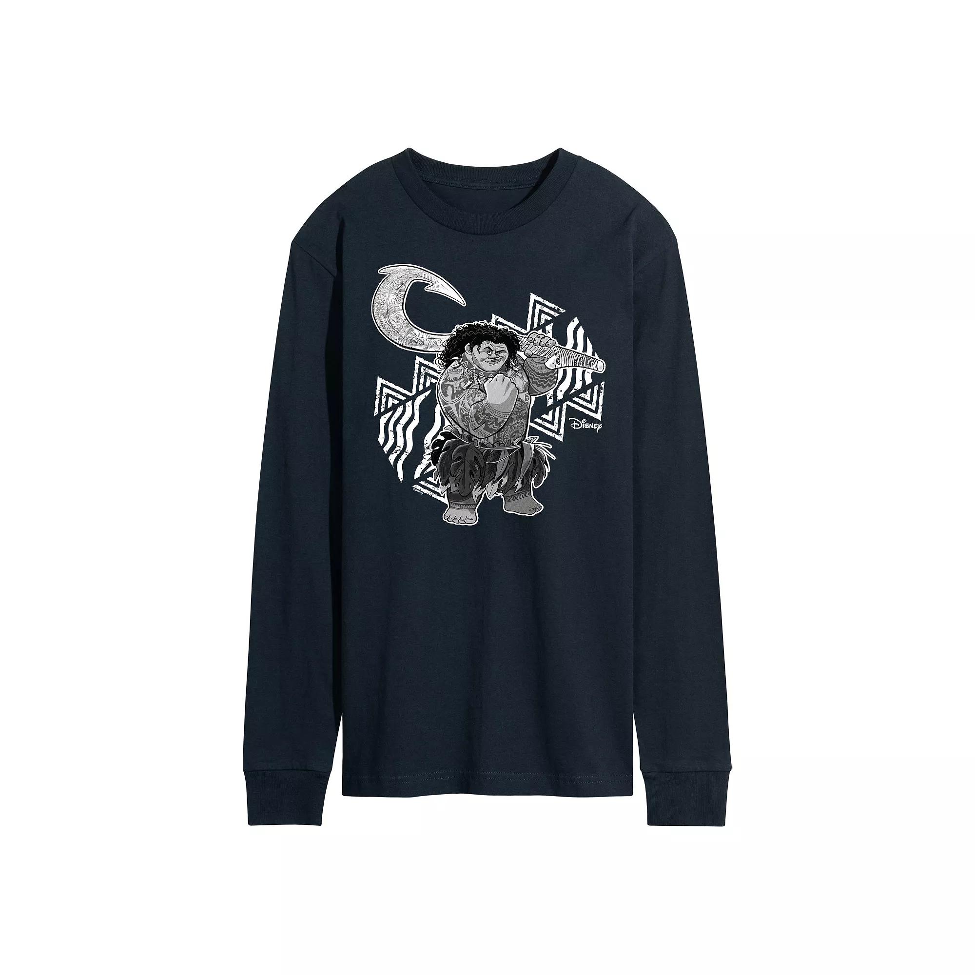 Disney's Moana Men's Maui Long Sleeve Graphic Tee,  Product Image