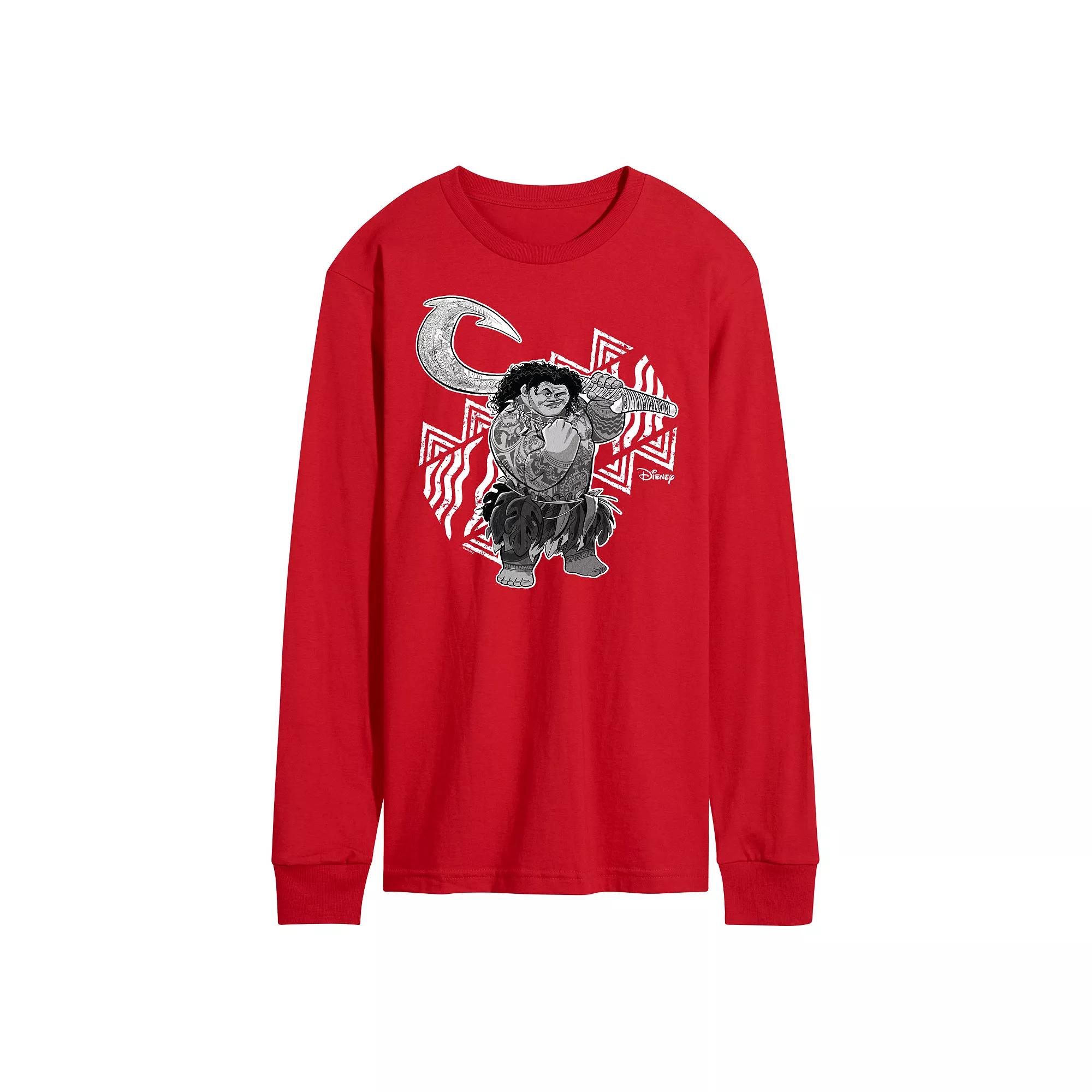 Disney's Moana Men's Maui Long Sleeve Graphic Tee,  Product Image
