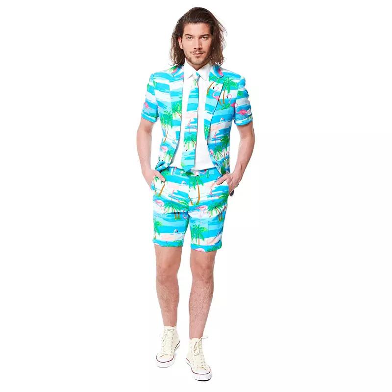 Men's OppoSuits Slim-Fit Stars & Stripes Suit & Tie Set,  Product Image