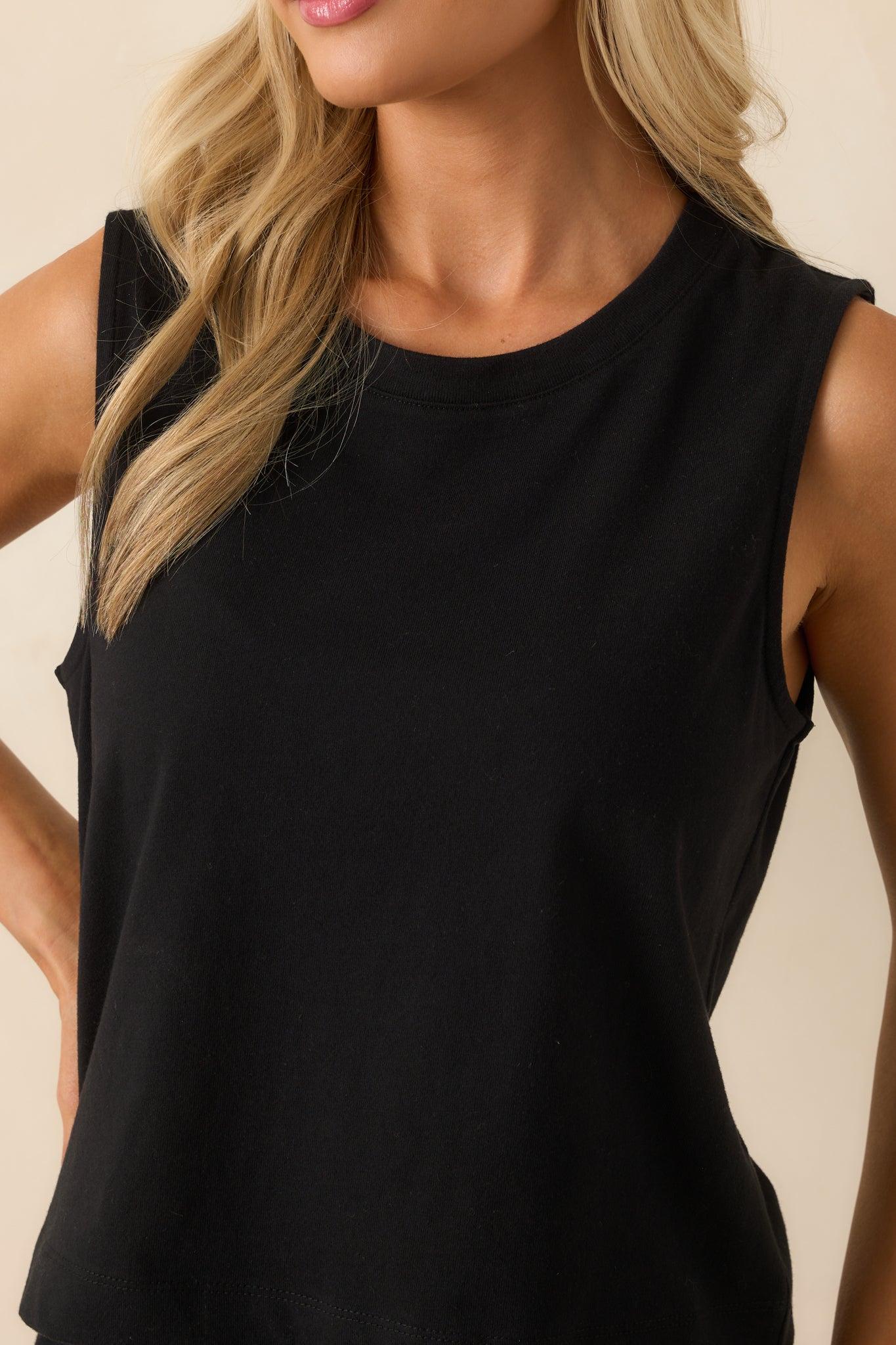 Z Supply Black Sloane Cotton Jersey Tank Product Image